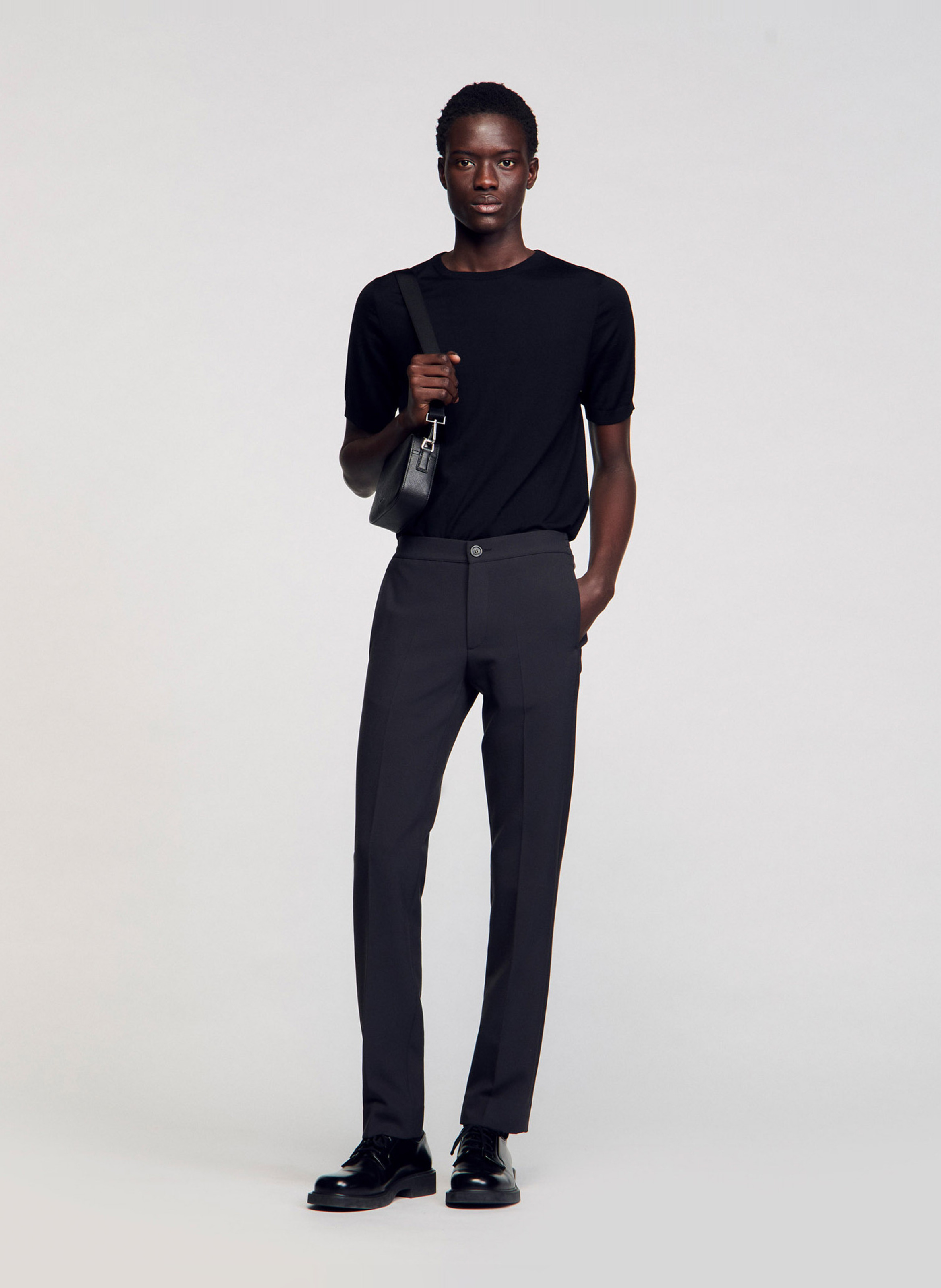 Straight-leg pants SANDRO Grey