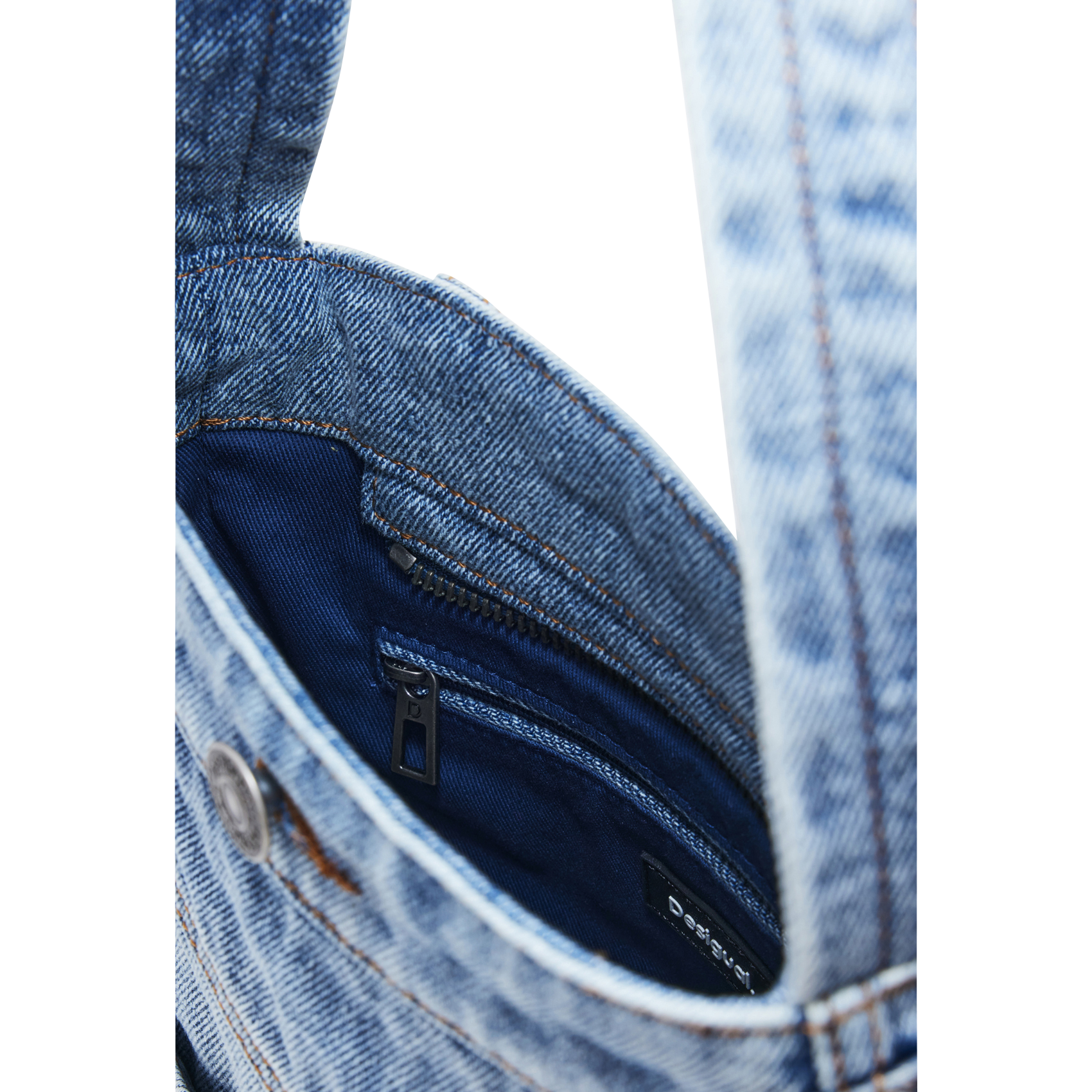 Sac bandoulière en jean DESIGUAL Bleu