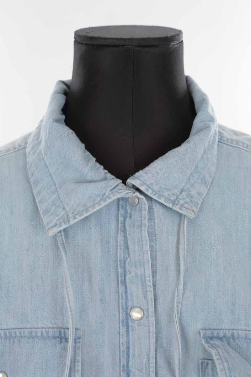 Chemise en coton ISABEL MARANT ÉTOILE - SECONDE MAIN Bleu