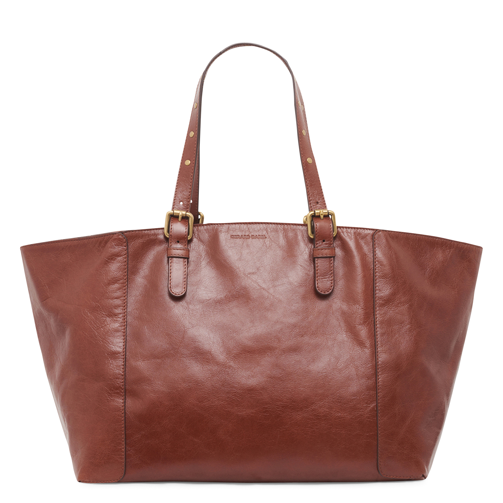 Leren shopper GERARD DAREL Bruin