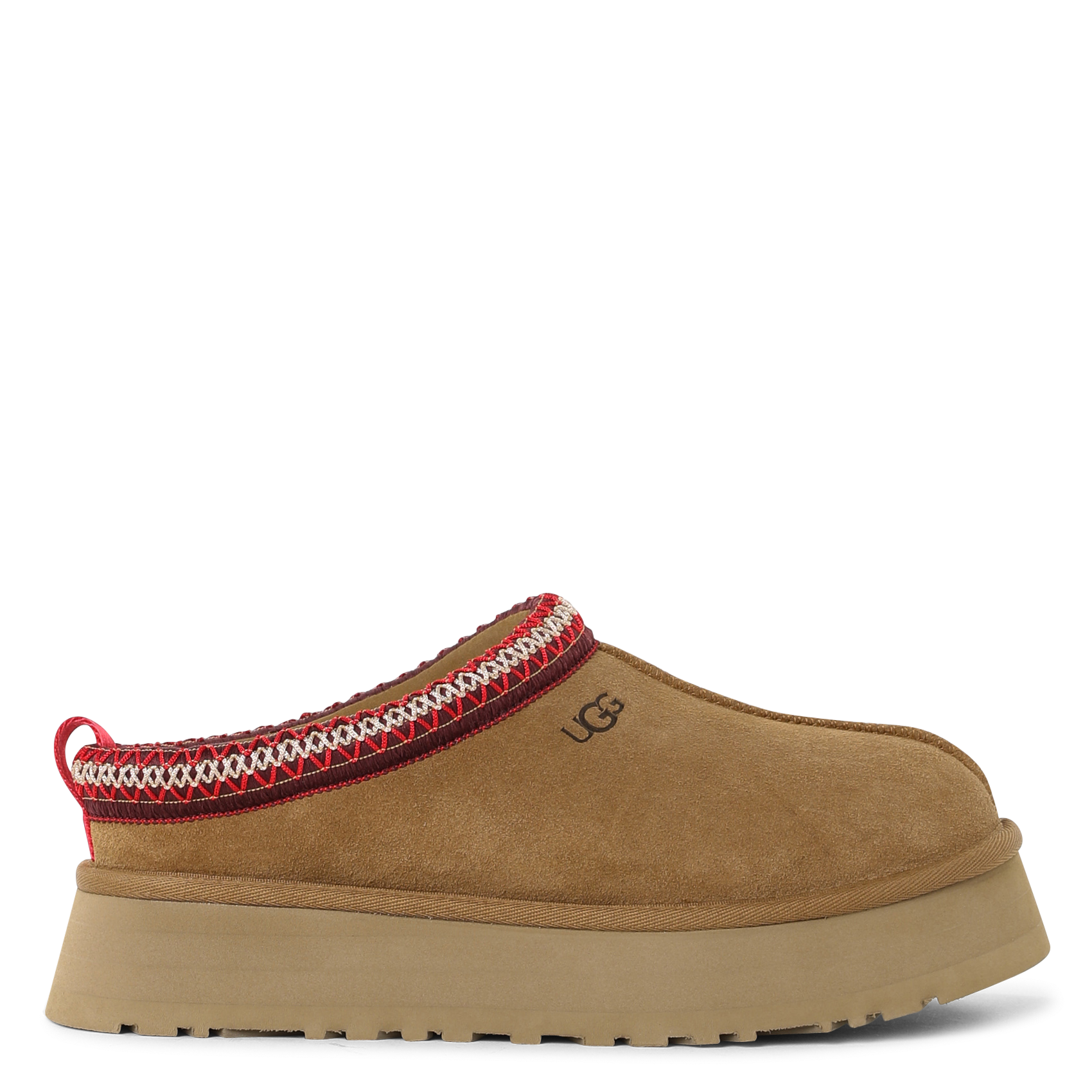 Deels leren klompen UGG Bruin