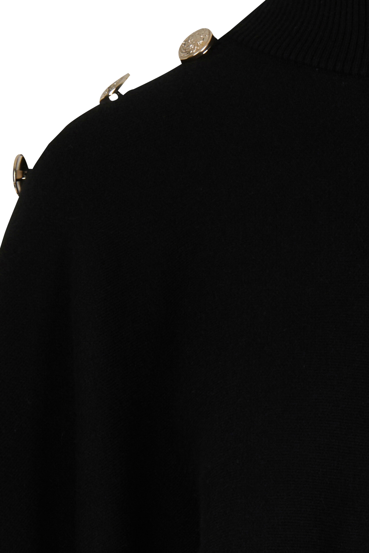 High-neck Cape MORGAN Black