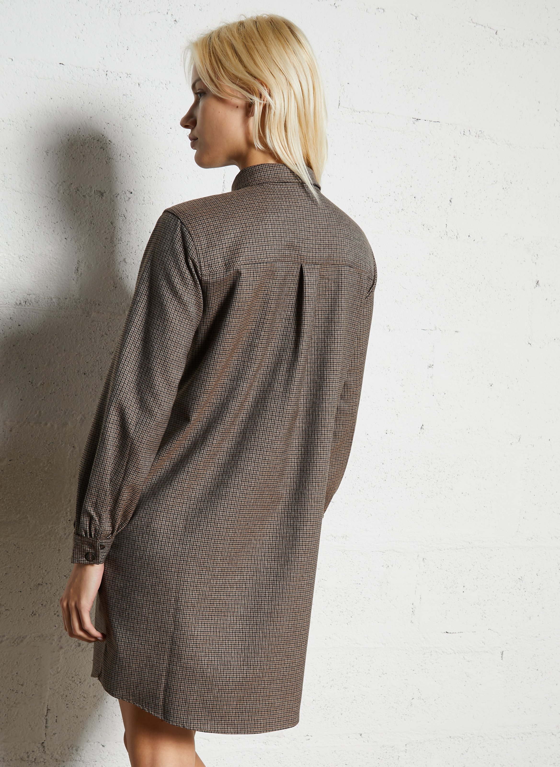 Printed shirt-collar dress MAISON 123 Multicolored