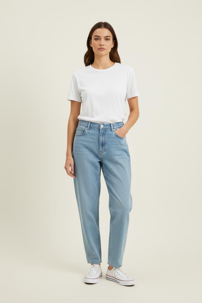 Cropped slim jeans with studs LEVI'S - Seconde main Blue