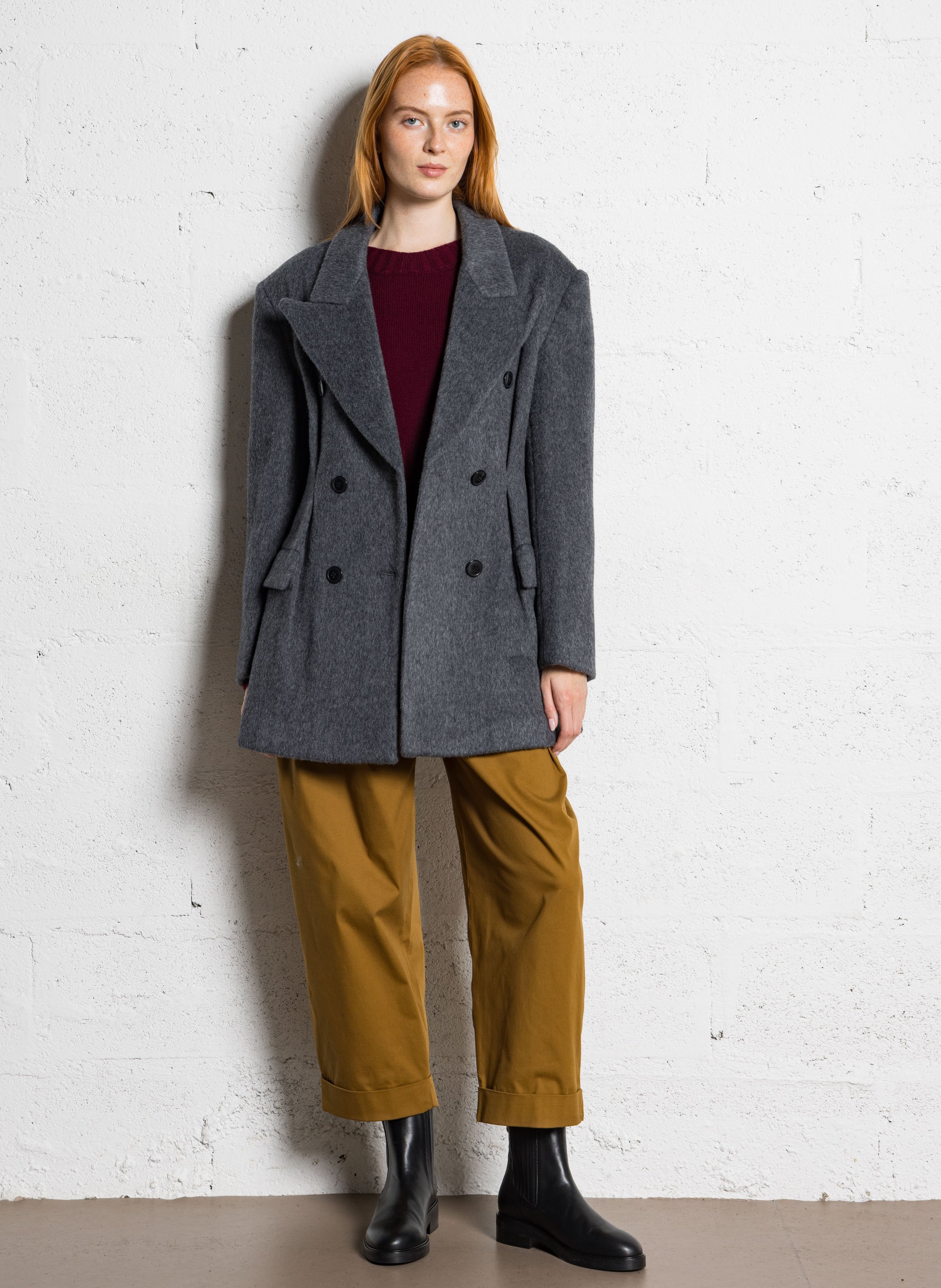 Wollen blazer BERENICE Grijs