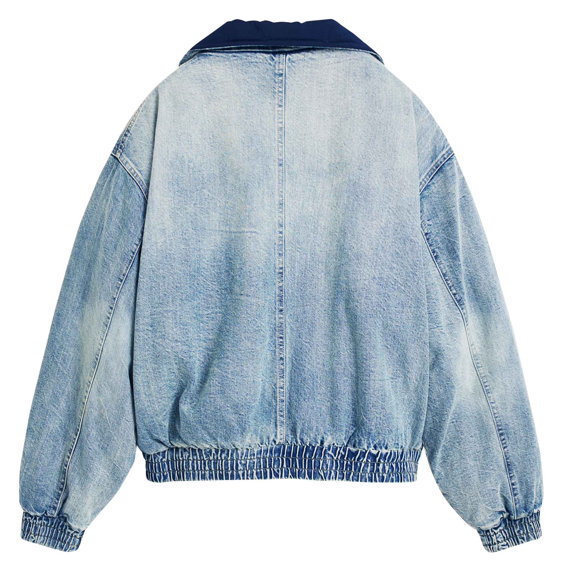 Giacca oversize con collo alto in cotone DESIGUAL Blu