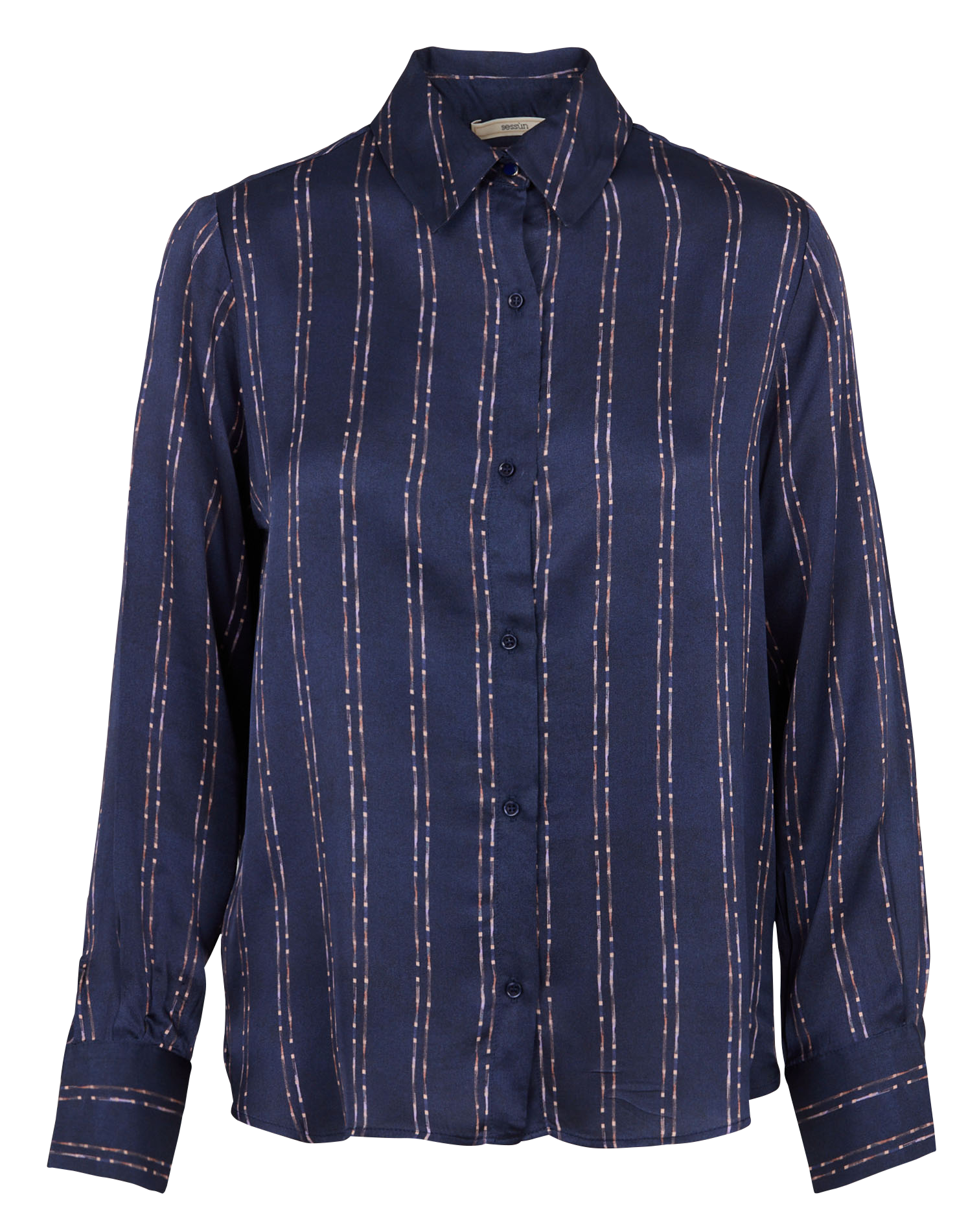 Chemise col classique imprimée SESSUN Bleu