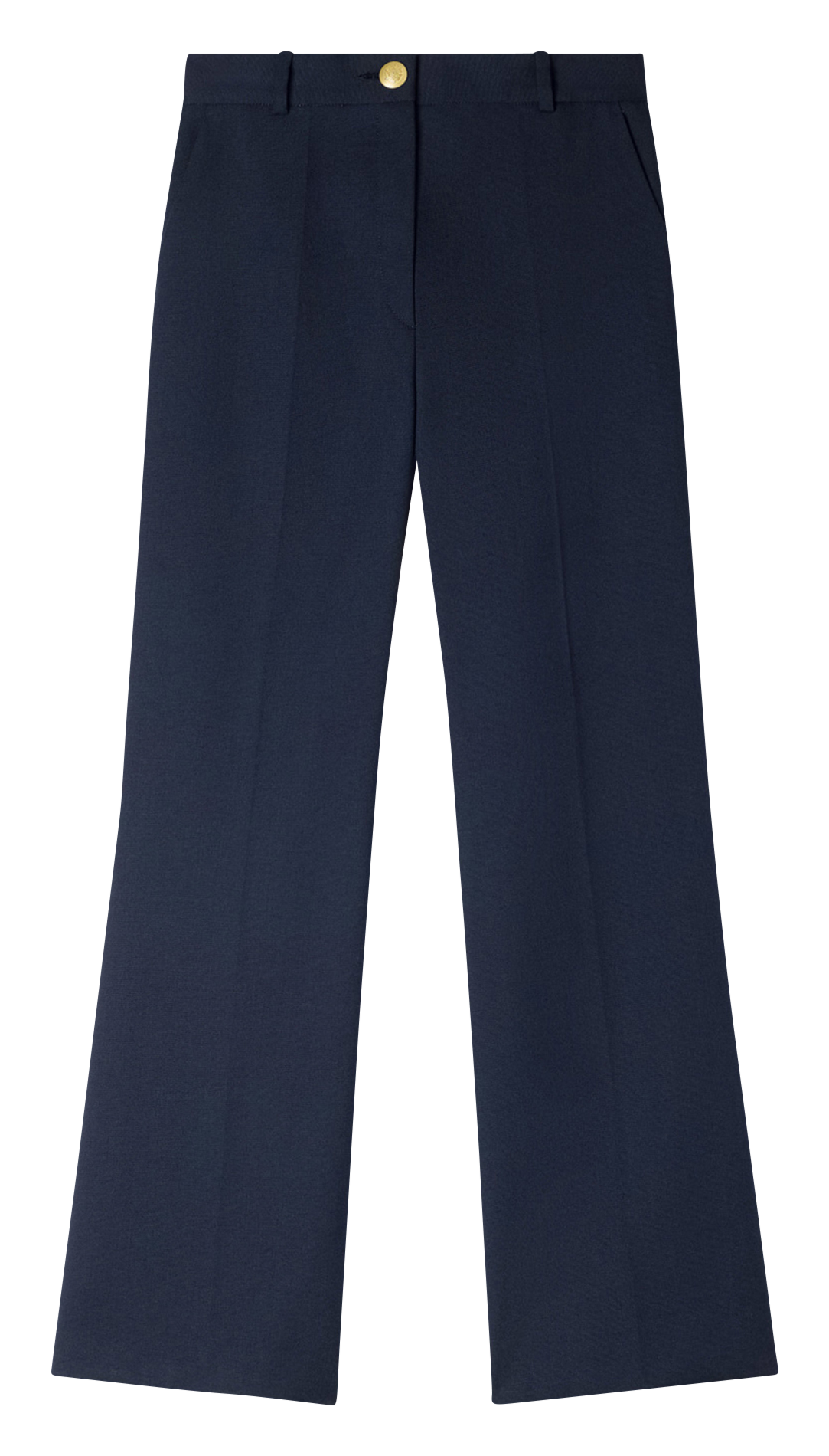 Declic wool-blend loose-fit trousers SANDRO Blue
