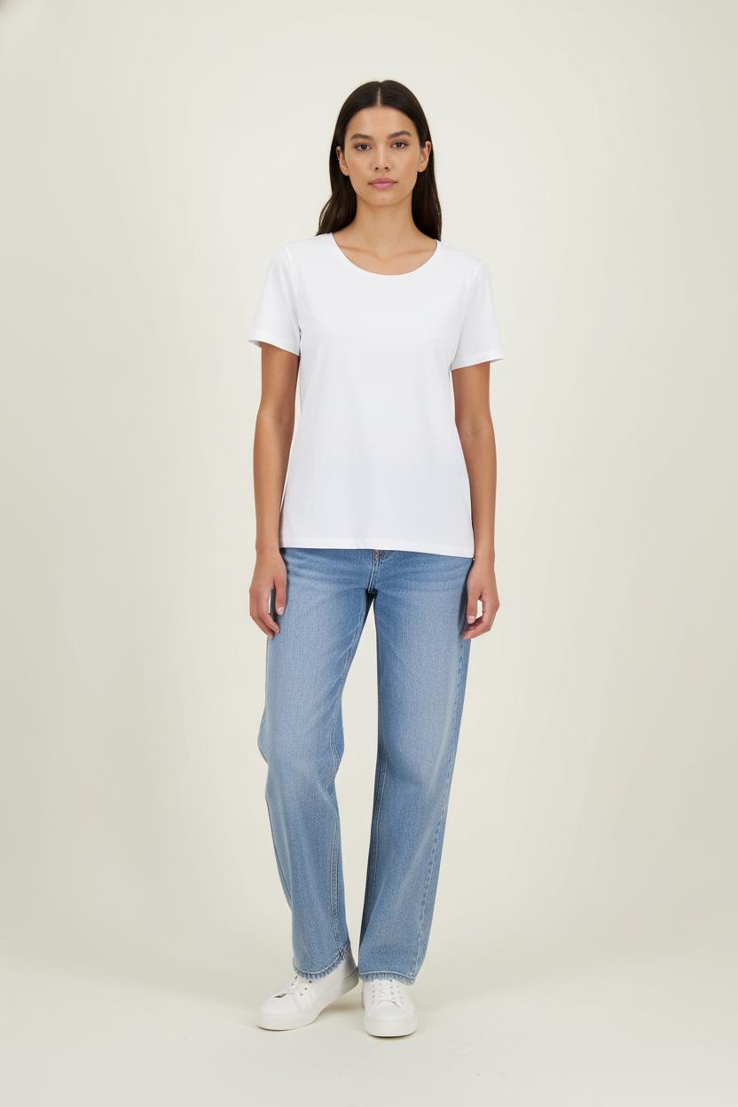 Tommy Badge T-shirt SAINT JAMES - Seconde Main White