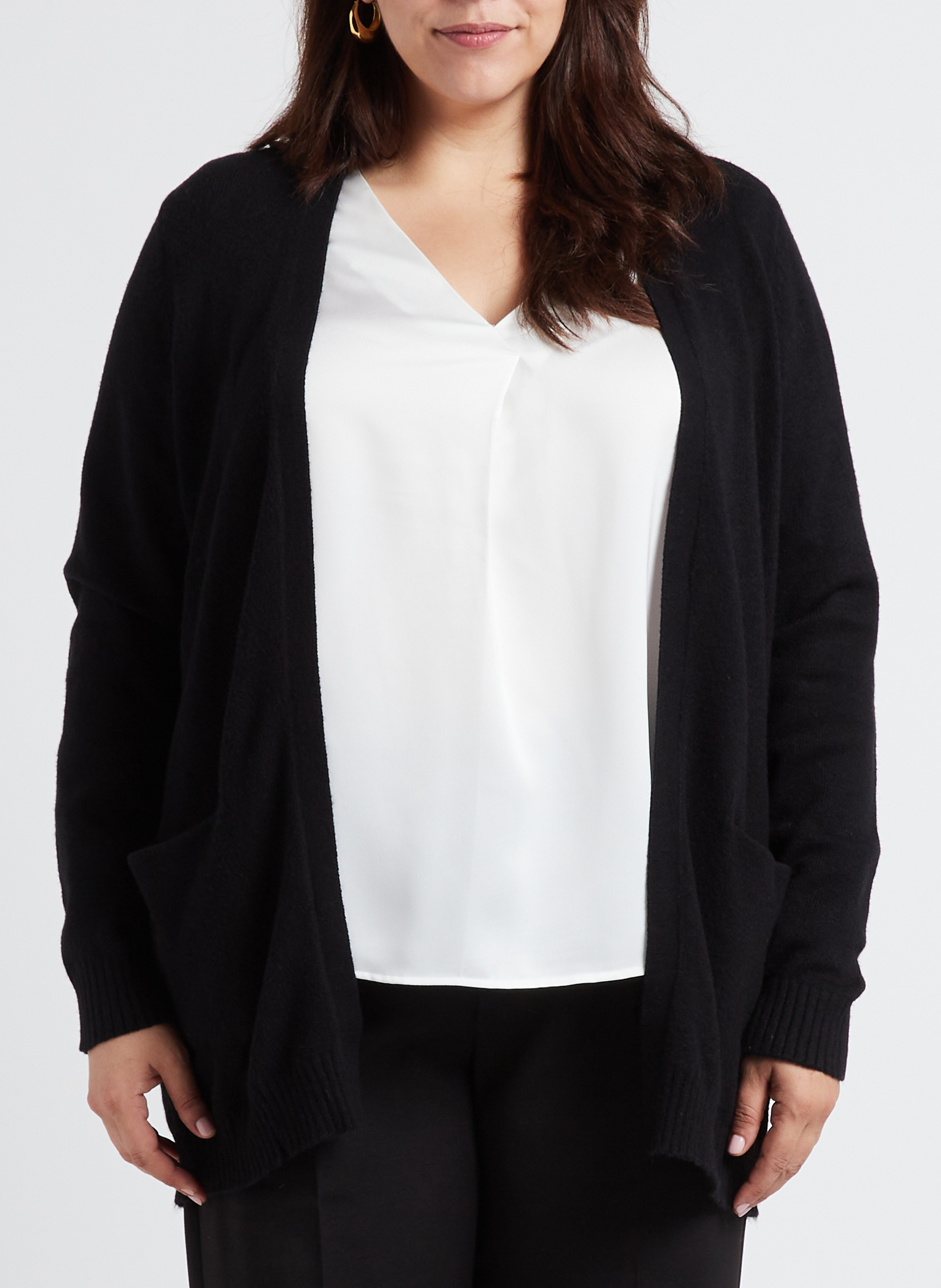 Open cardigan EVOKED Black
