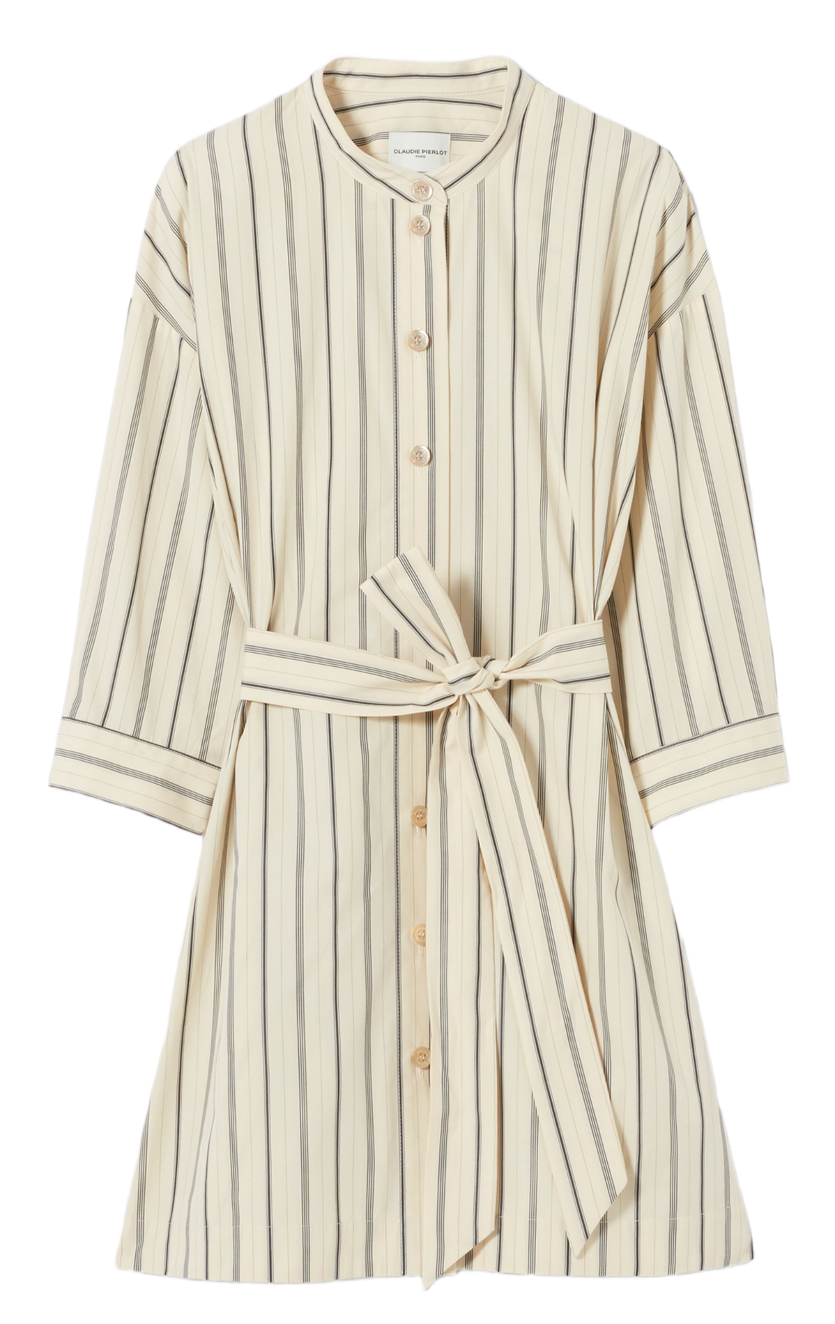 Robe courte col rond à rayures CLAUDIE PIERLOT Multicolore