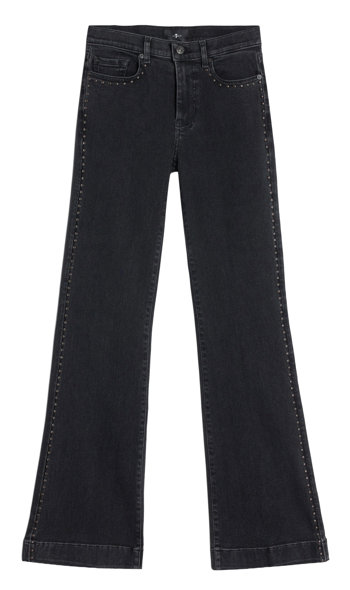 Flared Jeans aus Baumwoll-Mix 7 FOR ALL MANKIND Schwarz
