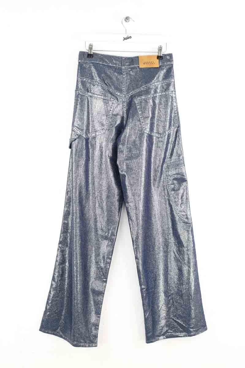Wide trousers ISABEL MARANT ÉTOILE - SECONDE MAIN Blue
