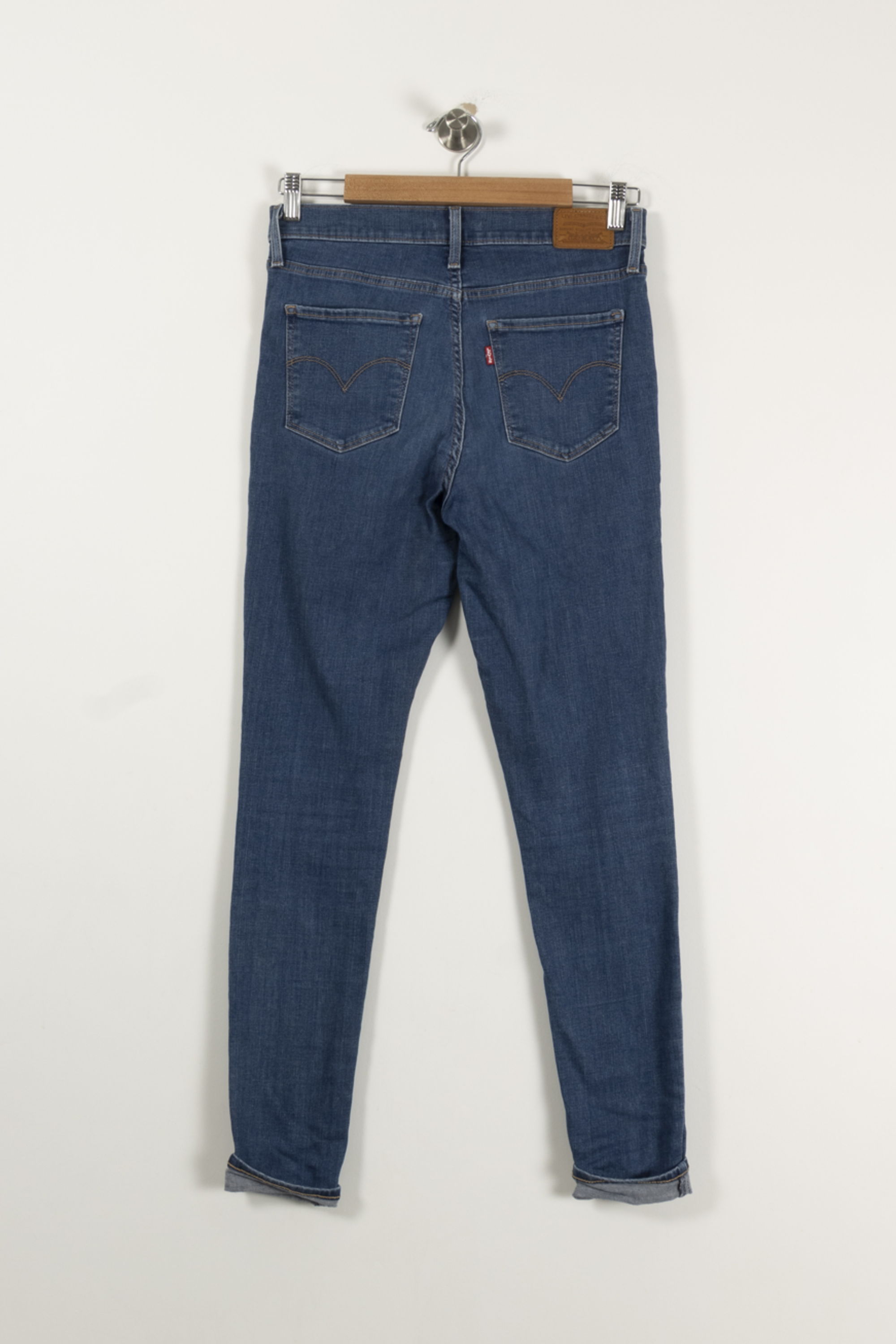 Cropped slim jeans with studs LEVI'S - Seconde main Blue