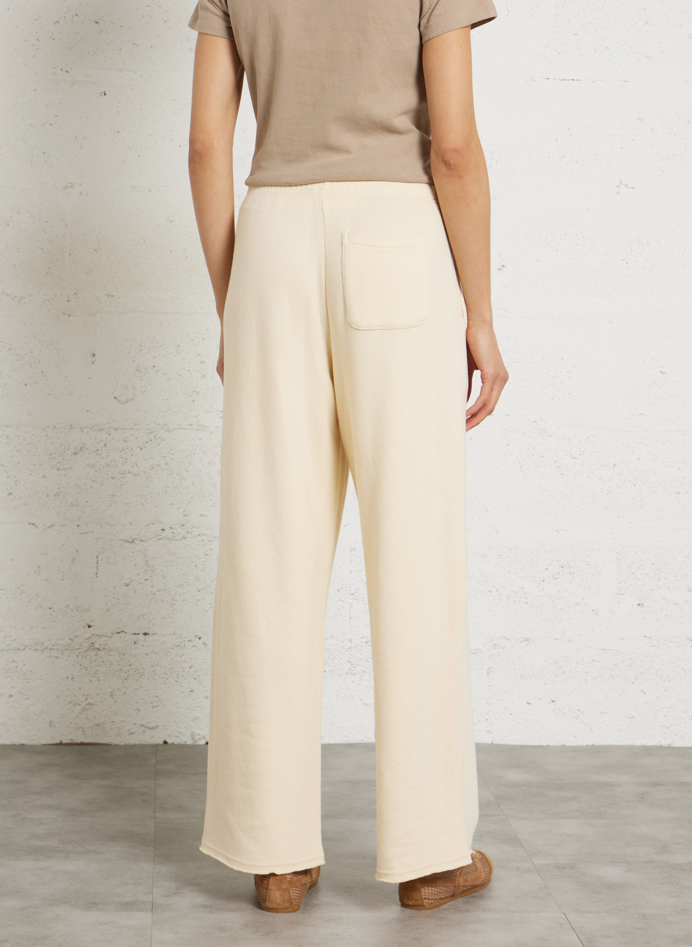 Weite Jogginghose aus Baumwoll-Mix AMERICAN VINTAGE Beige