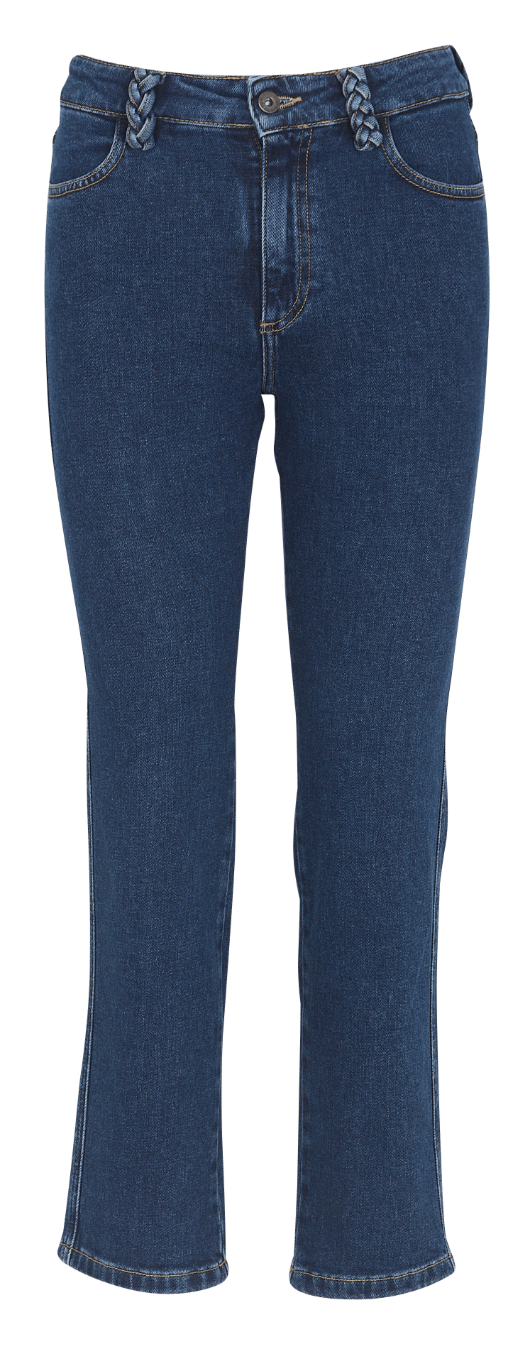 Straight organic cotton jeans LA FEE MARABOUTEE Blue