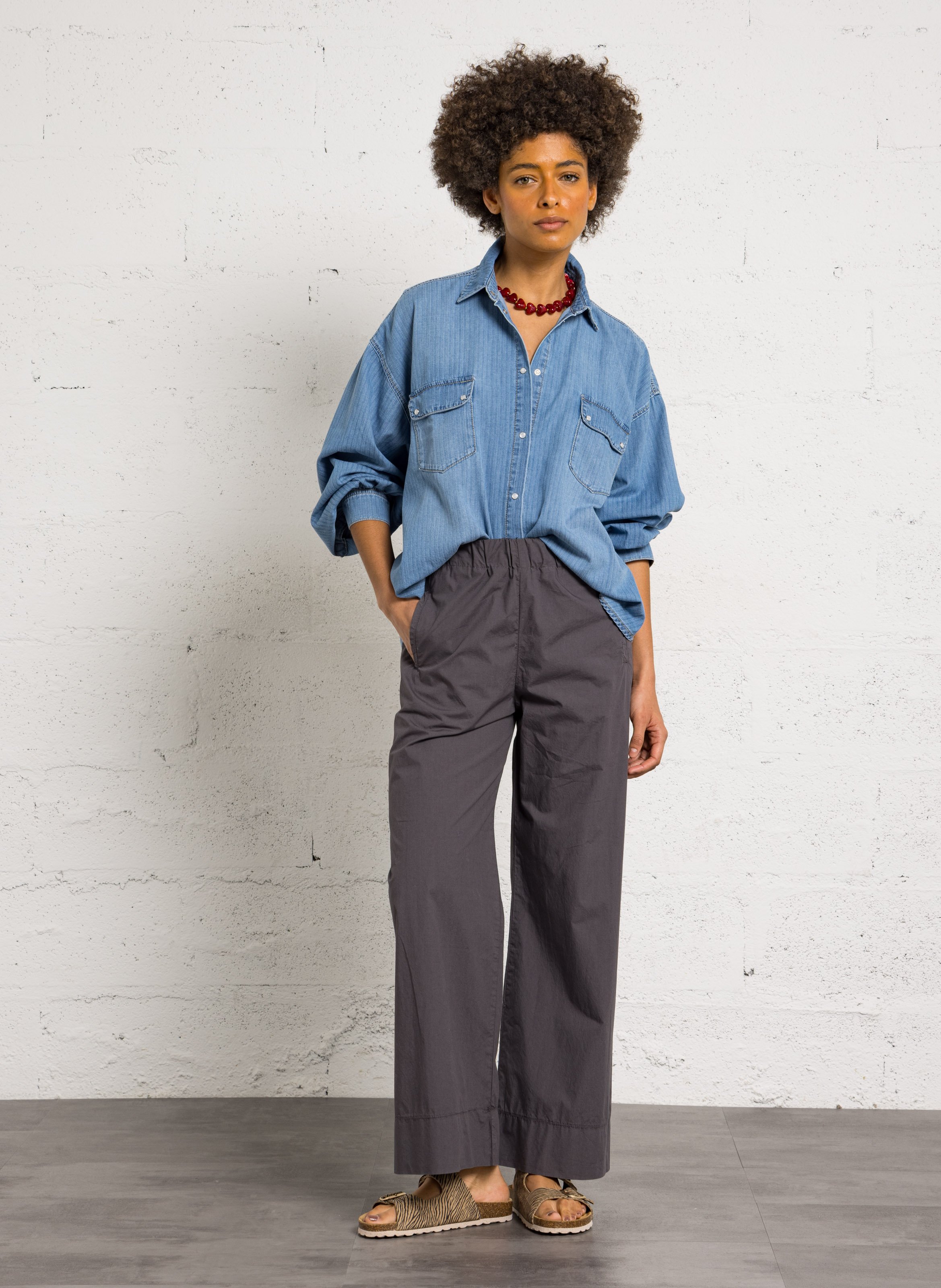 Sandales plates à brides en cuir LES TROPEZIENNES PAR M.BELARBI Multicolore