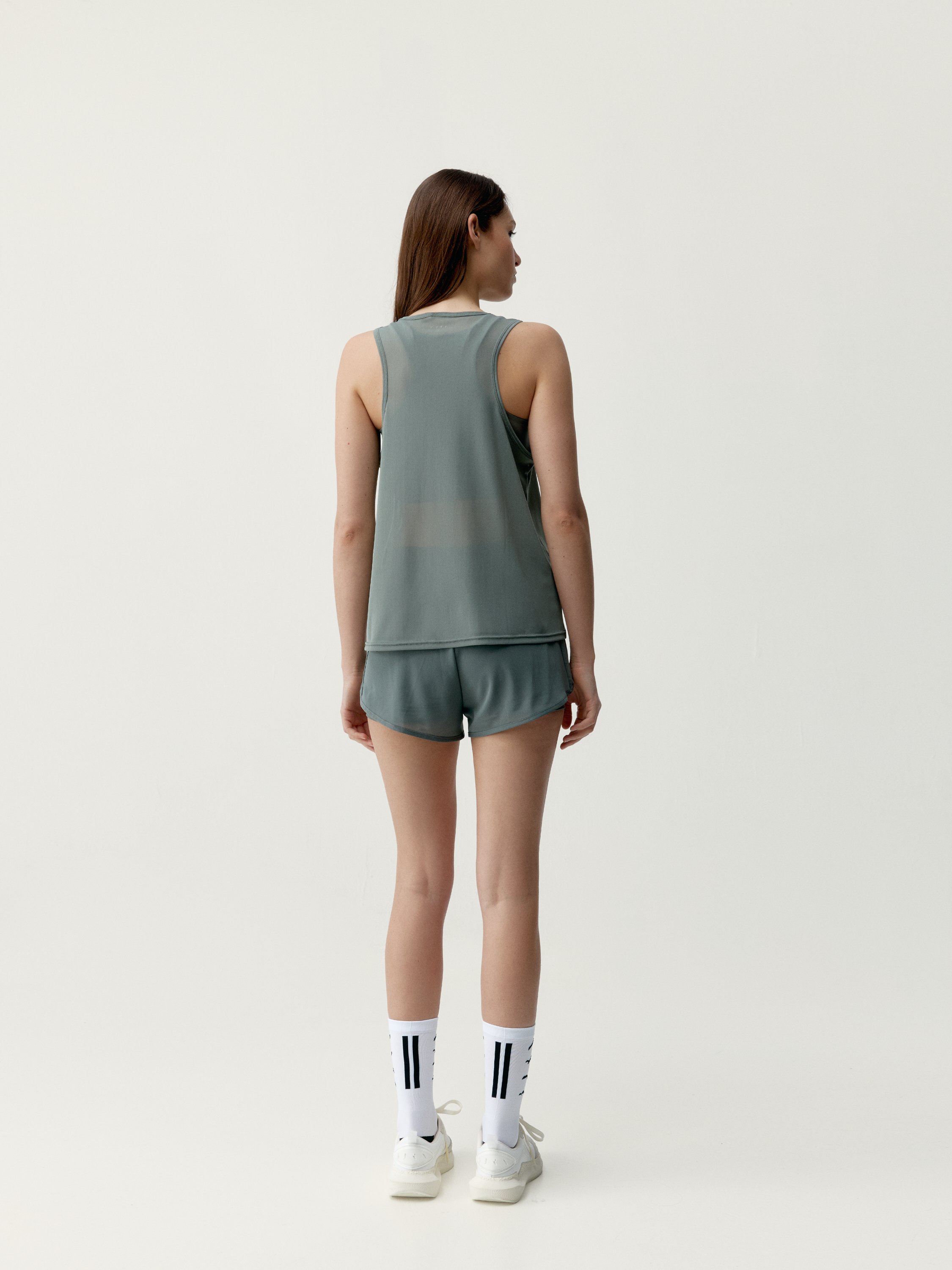 T-shirt de sport performance sans manches bora BORN Vert