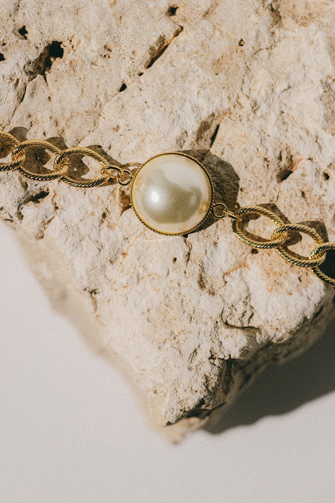 Maxi gold-plated pearl bracelet Golden