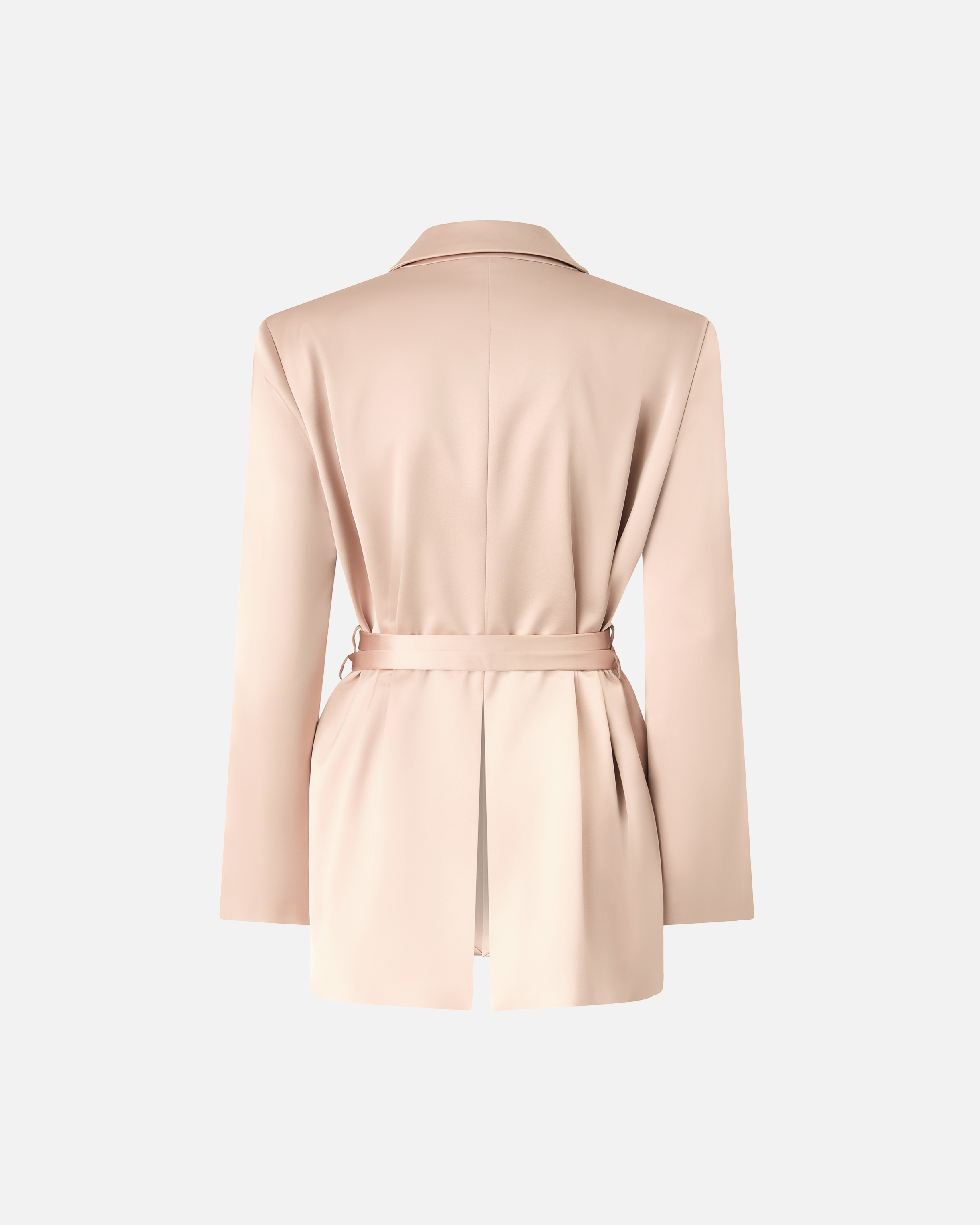 Veste ceinturée en satin PINKO Rose