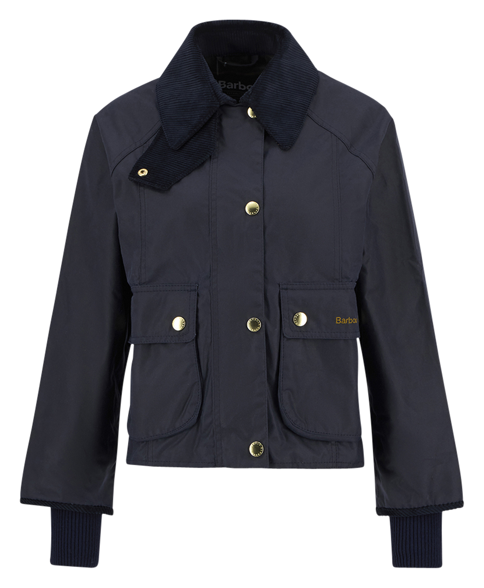 Ruimvallend, katoenen jasje met klassieke kraag BARBOUR