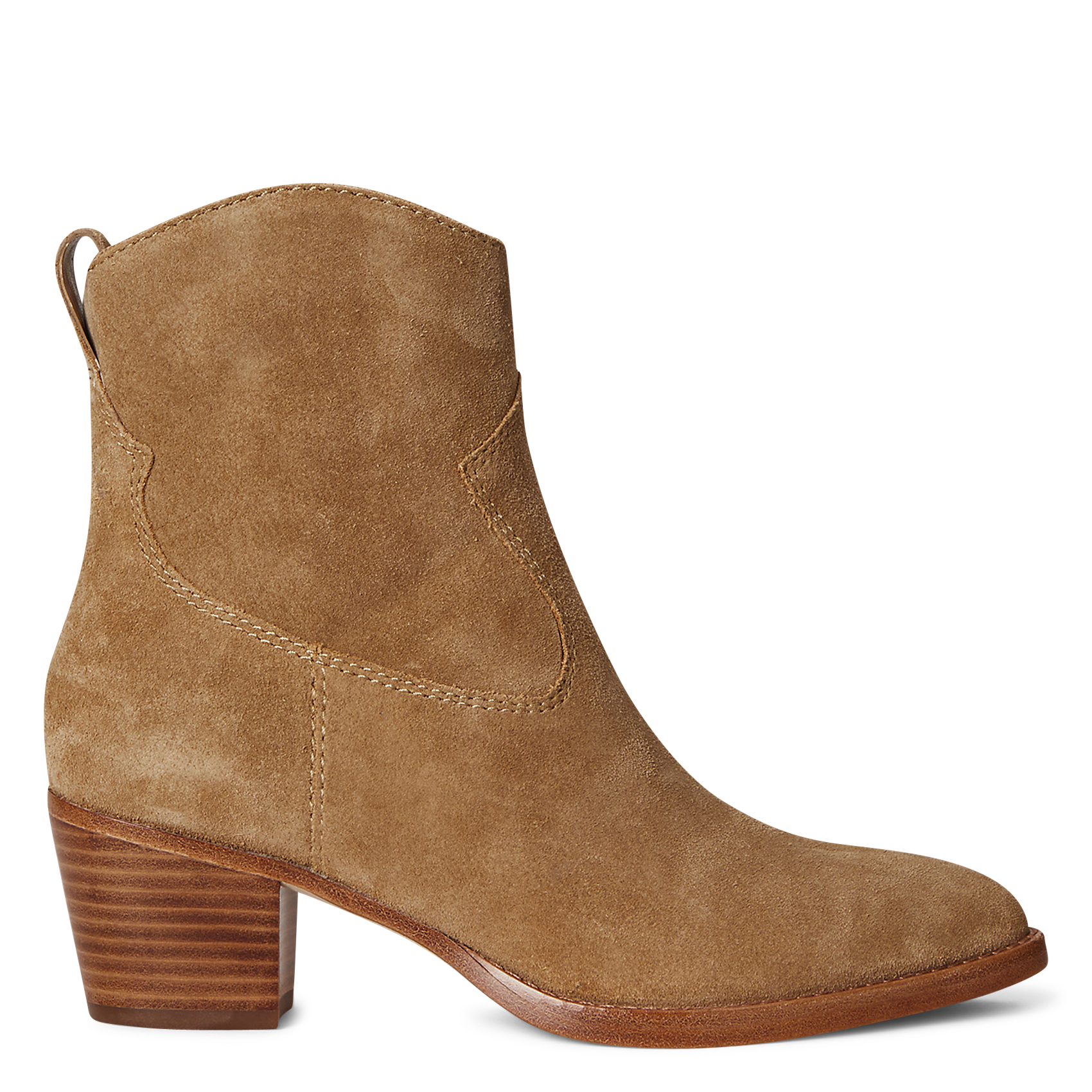 Bottines en cuir velours  LAUREN RALPH LAUREN Beige