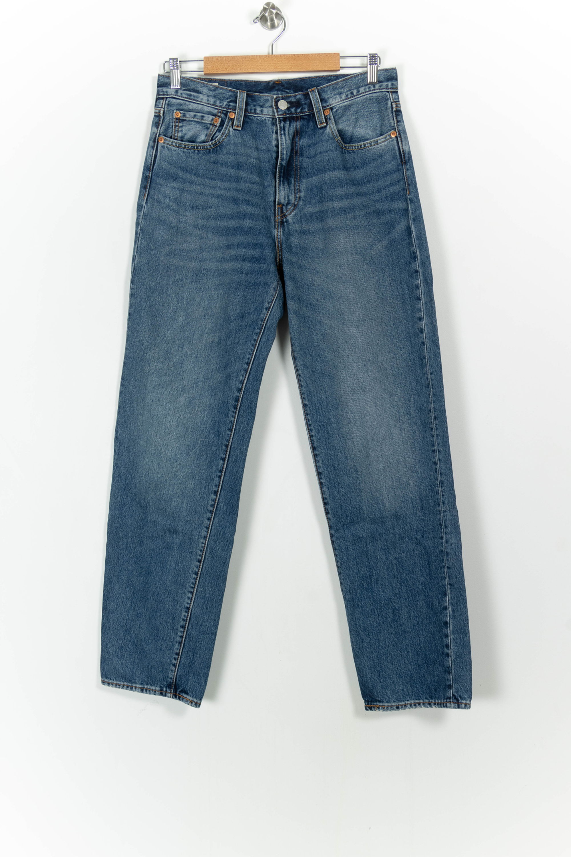 Cropped slim jeans with studs LEVI'S - Seconde main Blue