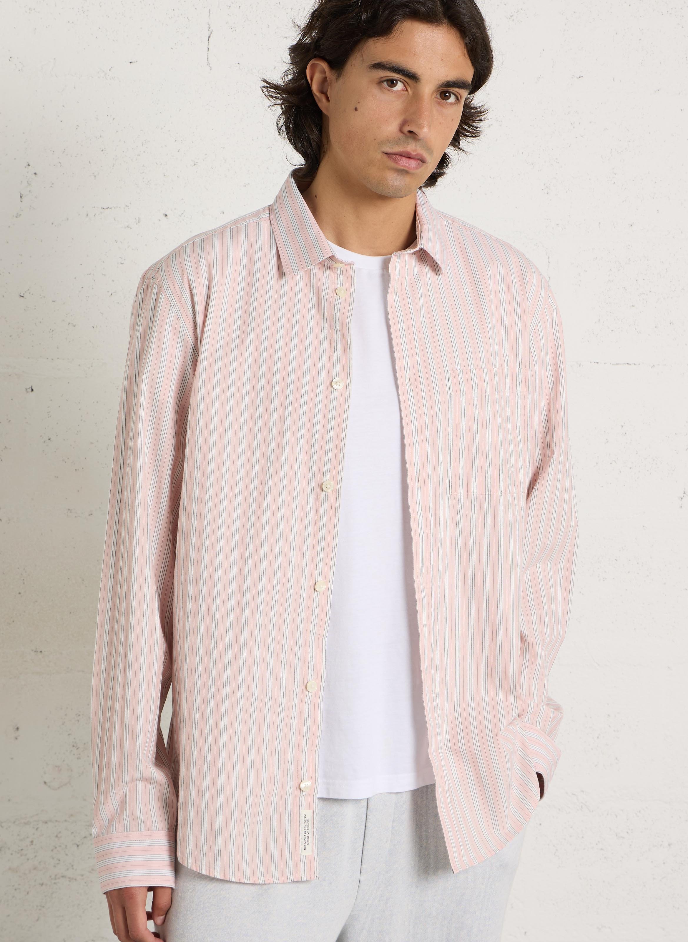 Chemsie col classique en coton CASUAL FRIDAY Beige