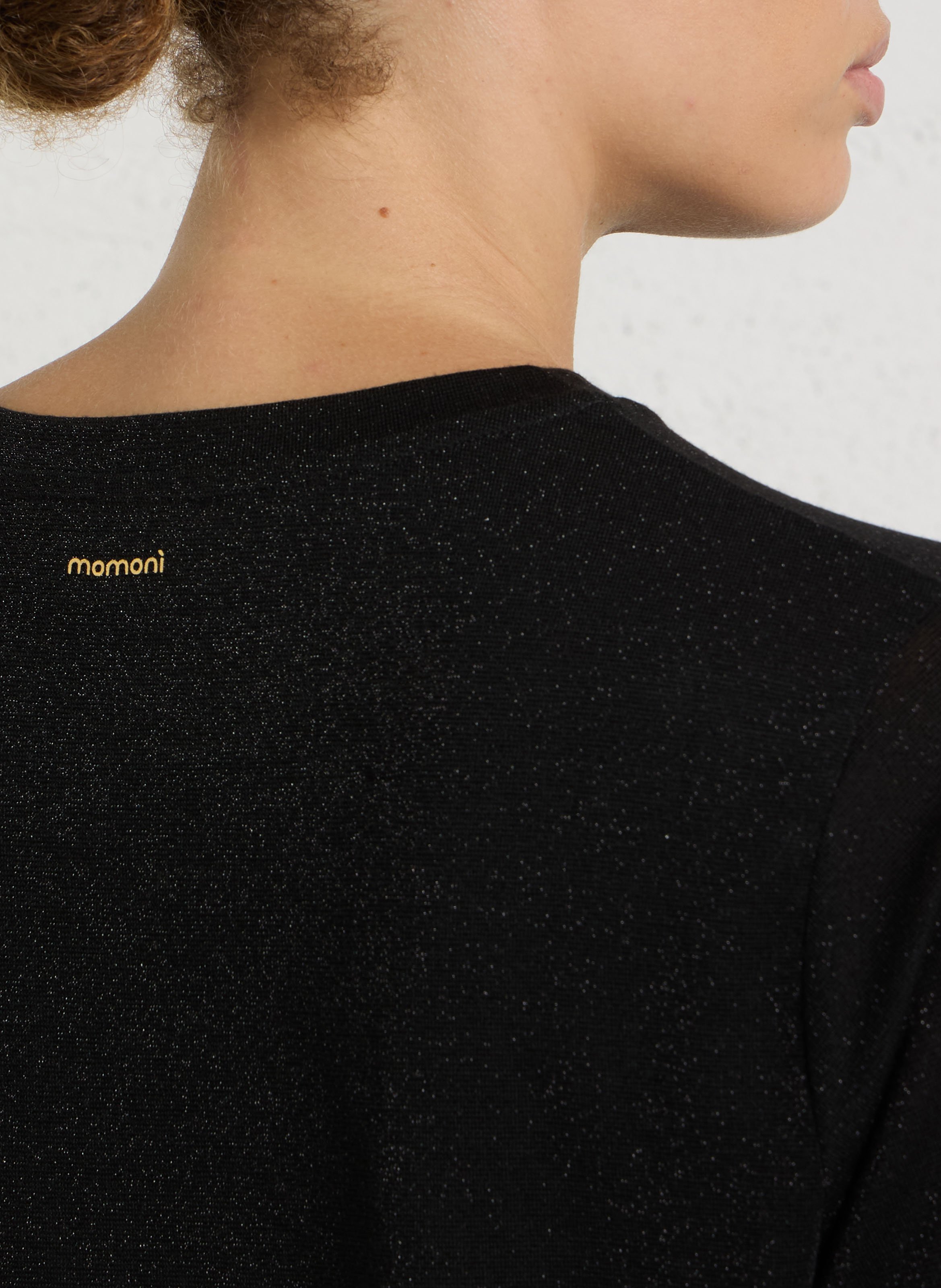 Gerader Pullover aus feinem Strick MOMONI Schwarz