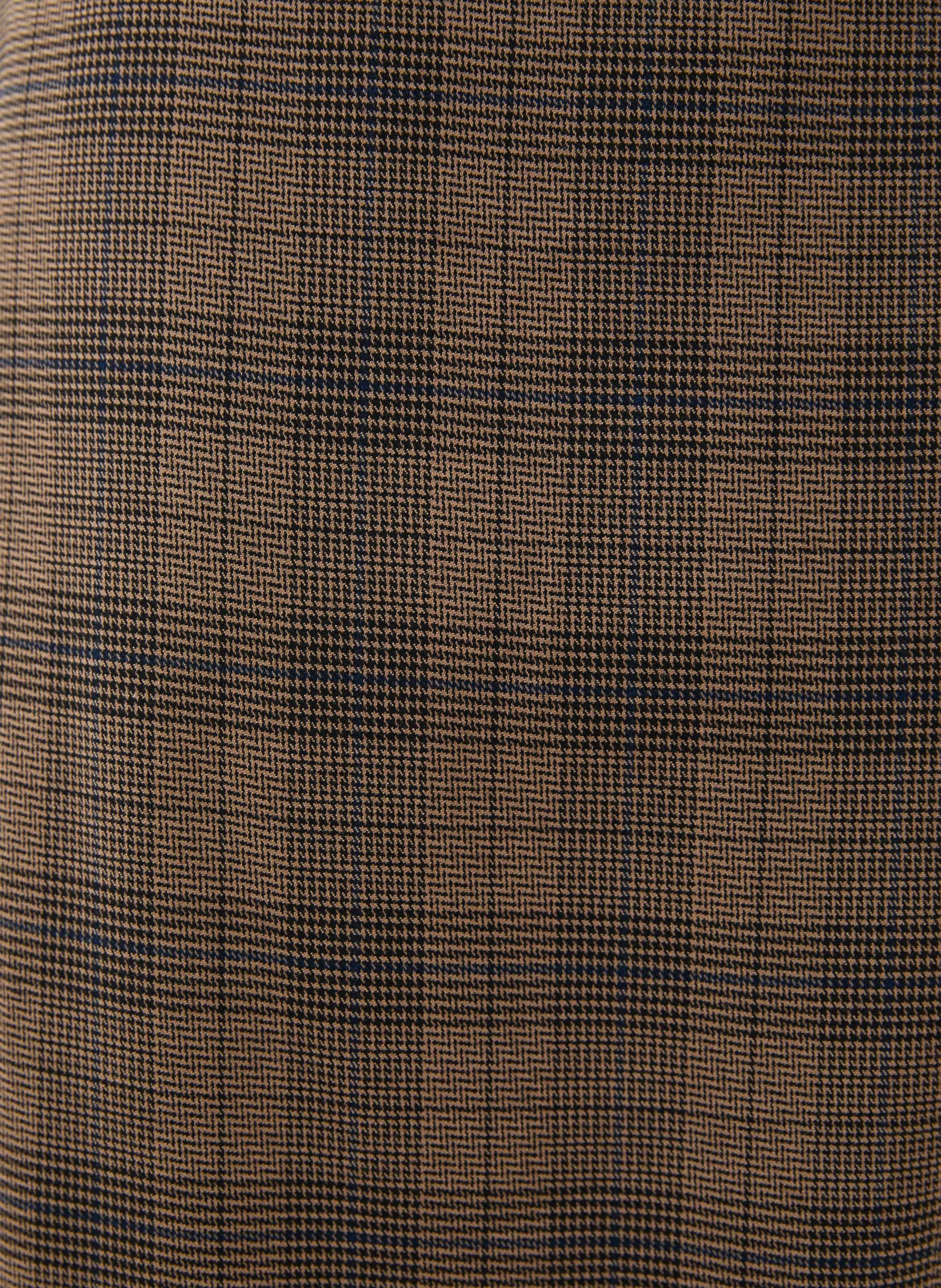 7/8 length Prince of Wales checkered trousers HUMILITY Beige