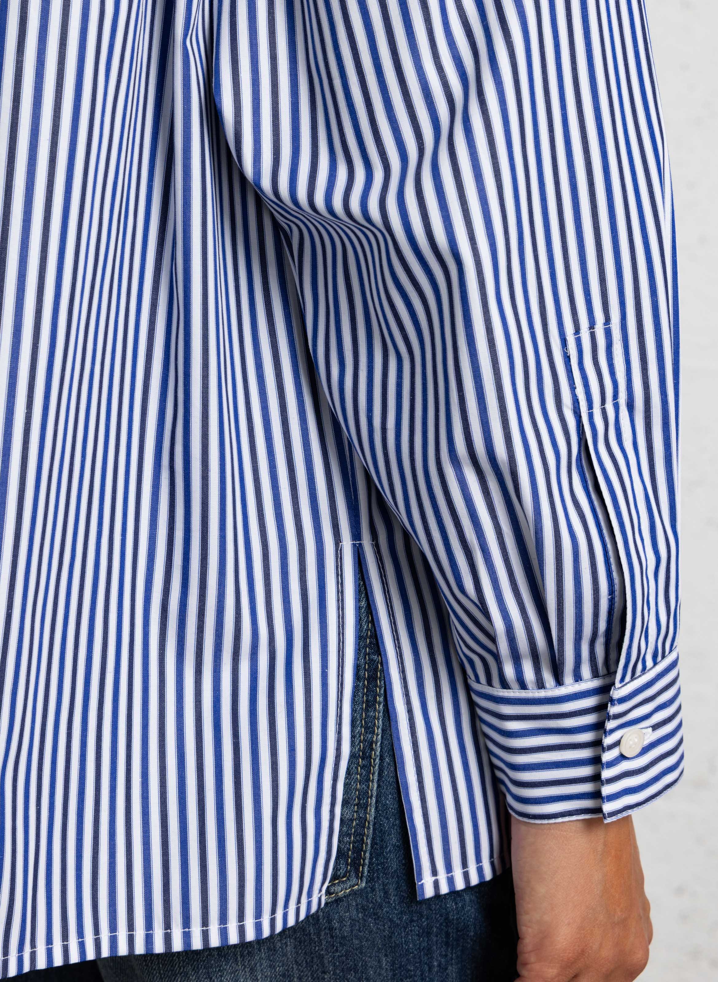 Cotton shirt with classic collar SUZIE WINKLE Blue