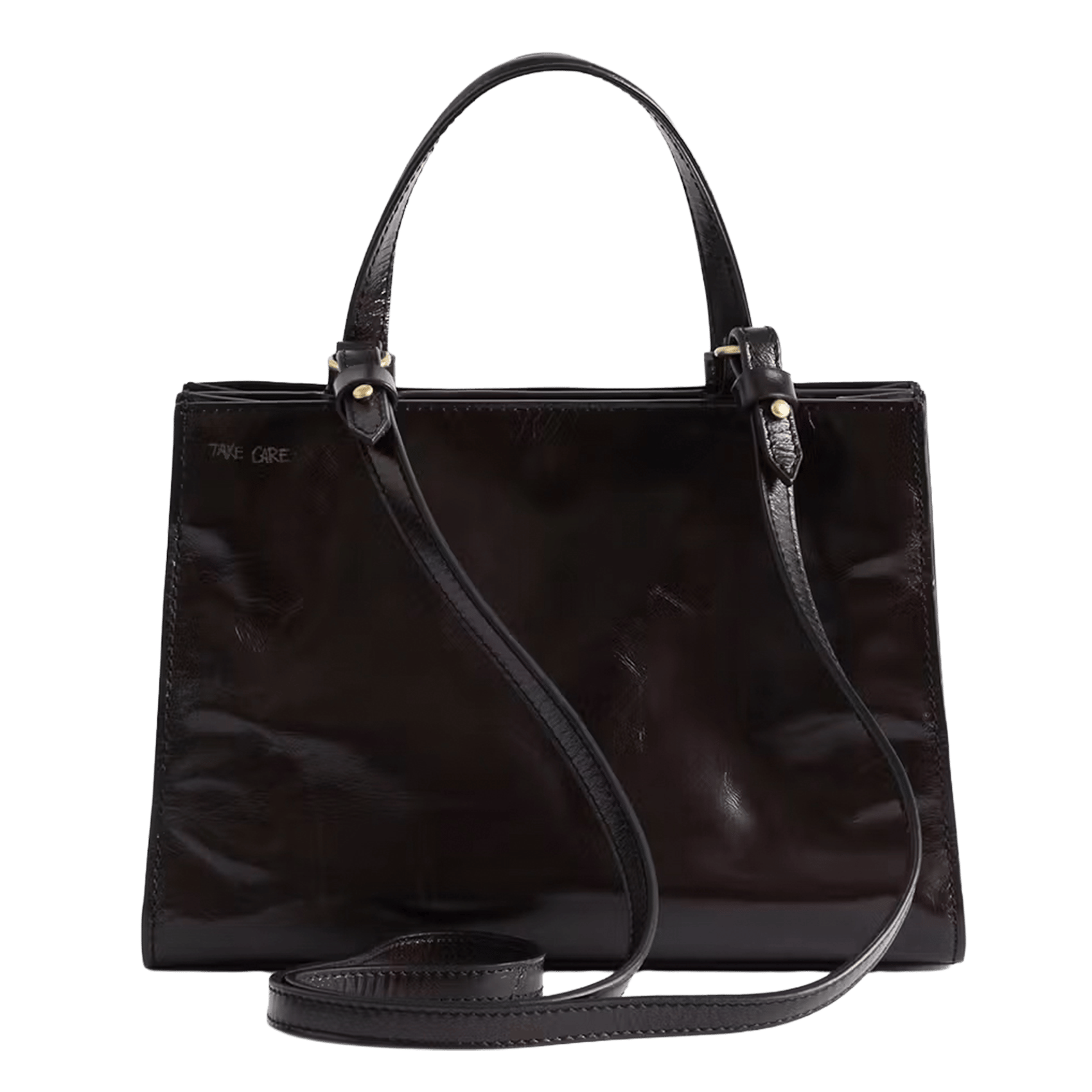 XXL-tas van lakleer ZADIG&VOLTAIRE Bruin