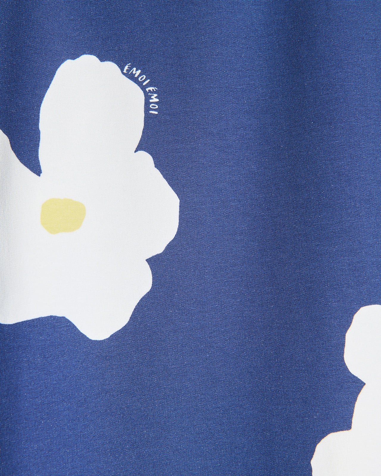 Organic cotton floral print pants EMOI EMOI Blue