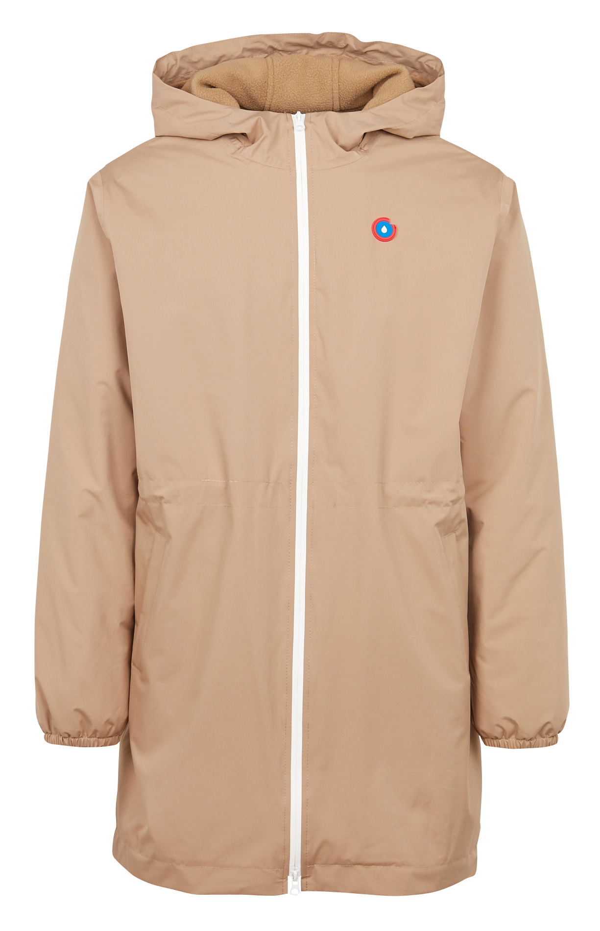 Wasserfeste Windjacke mit Kapuze, Regular Fit FLOTTE Beige