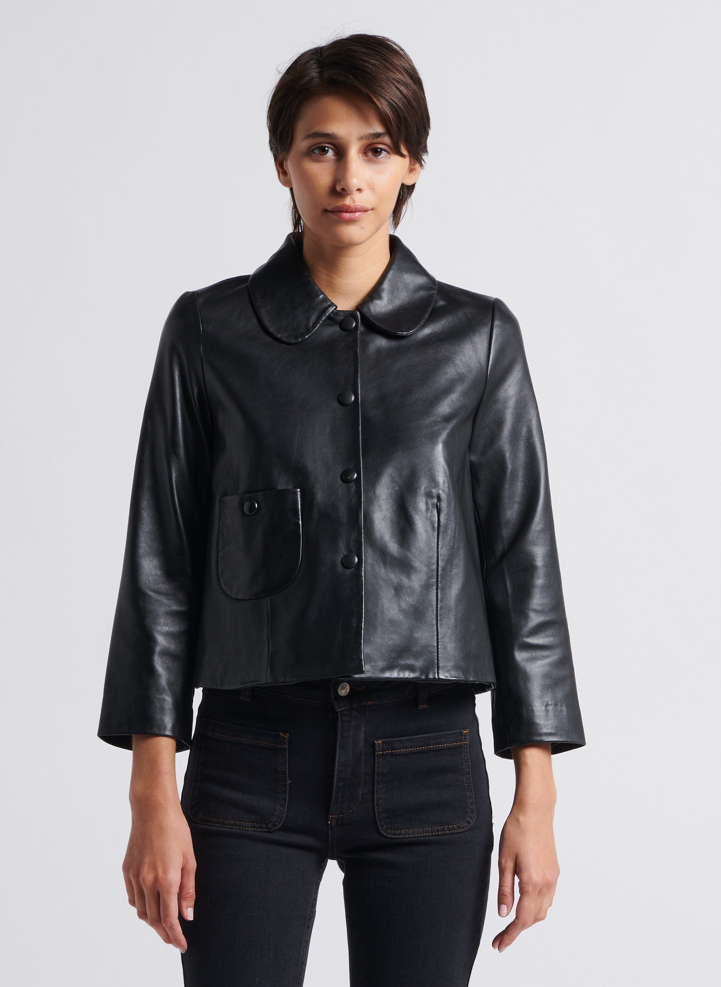 Veste en cuir femme belgique sale