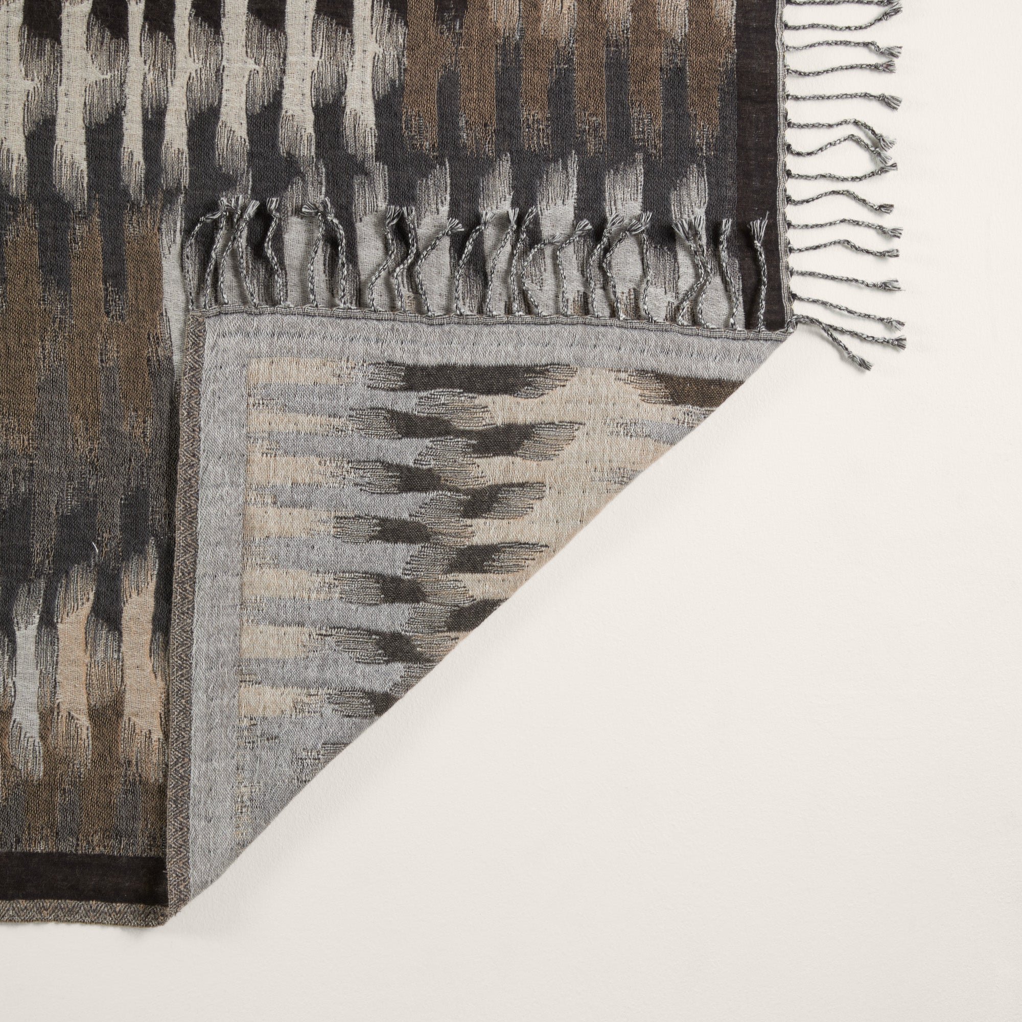 Plaid pure laine MADURA Gris