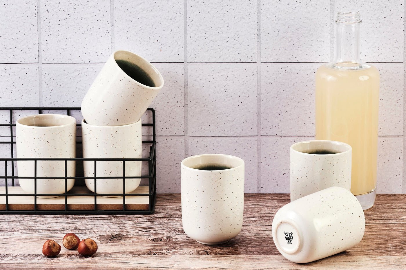 Mug oxygen 30cl - 6 pièces - rose poudre BJORN Vert