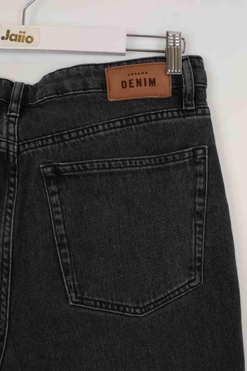 Cotton skinny jeans Black