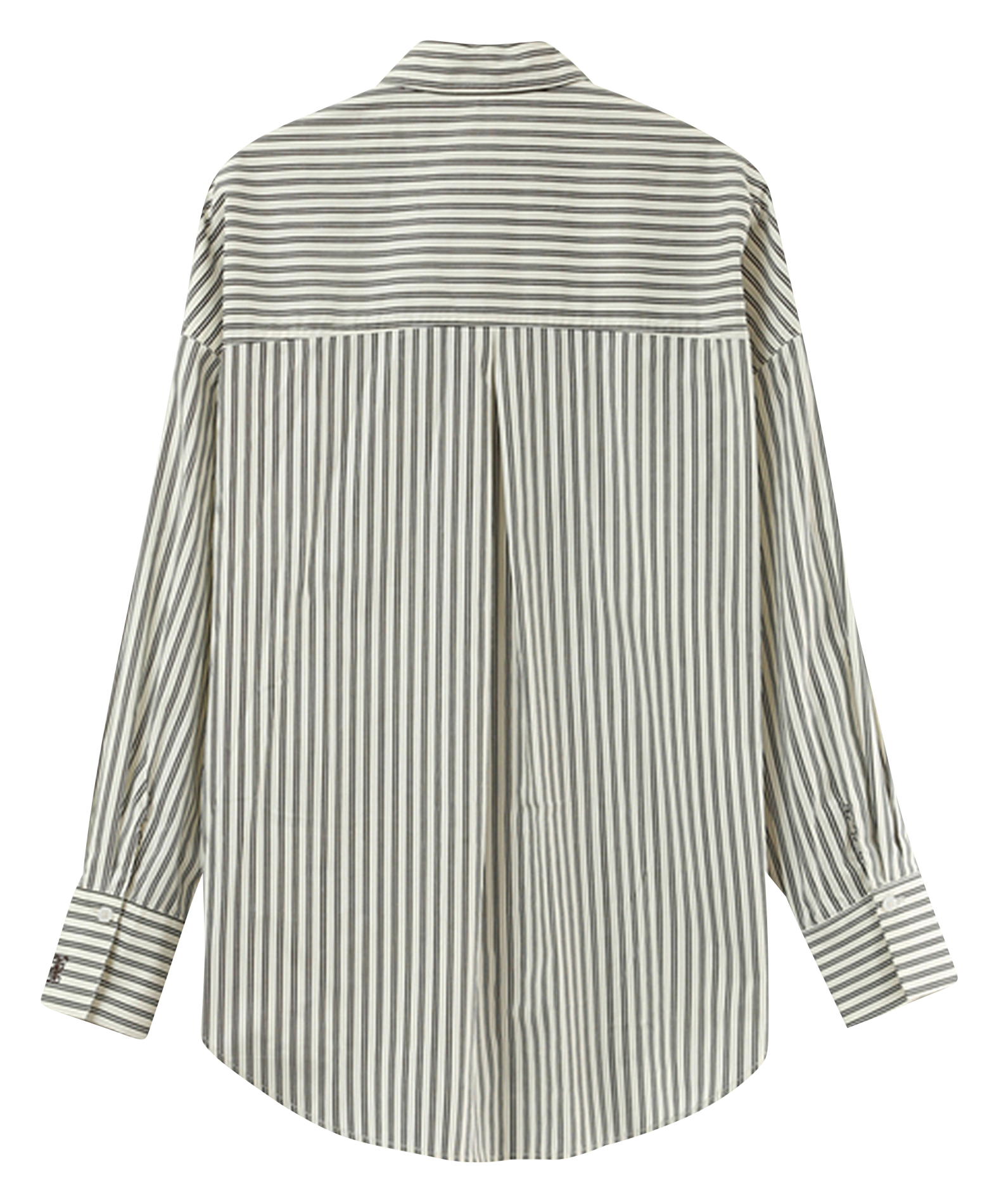 Oversized button-up striped shirt GRACE ET MILA White