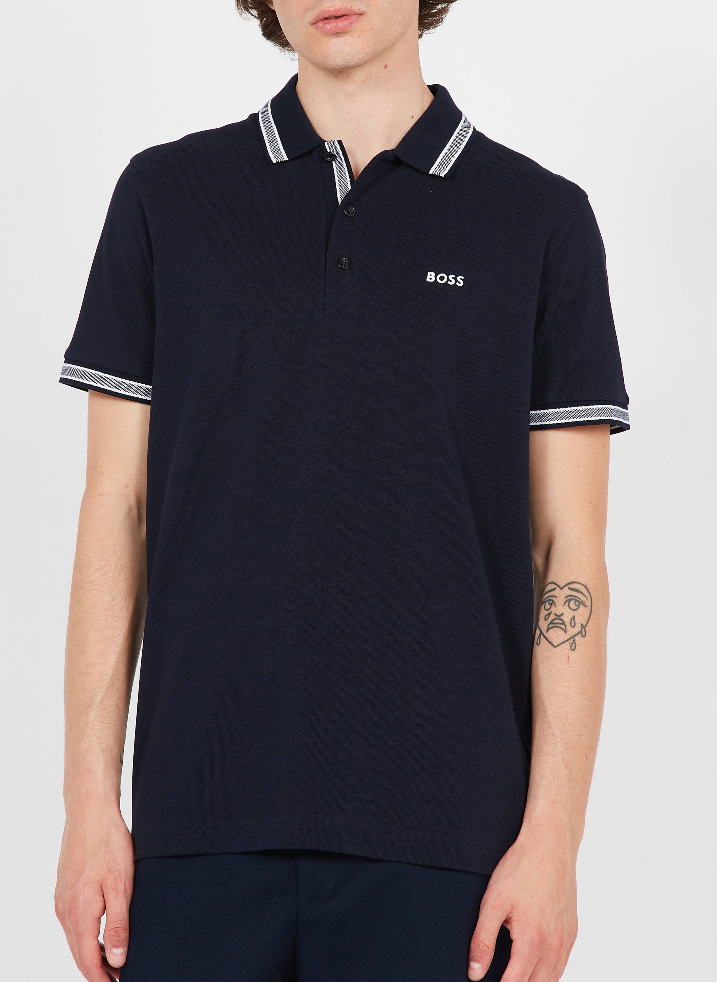 Regular-fit cotton polo shirt BOSS