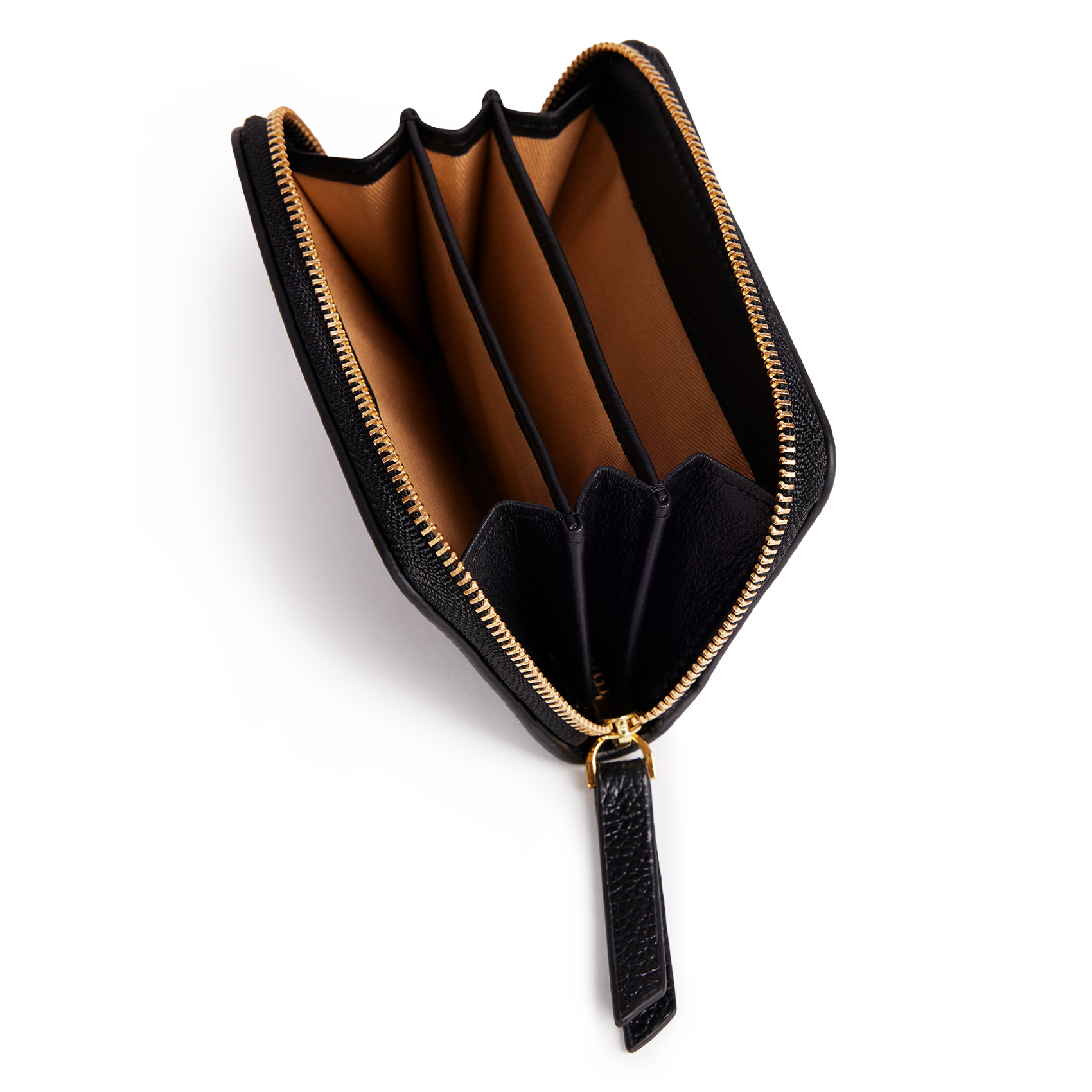 Porte monnaie en cuir NAT & NIN Noir