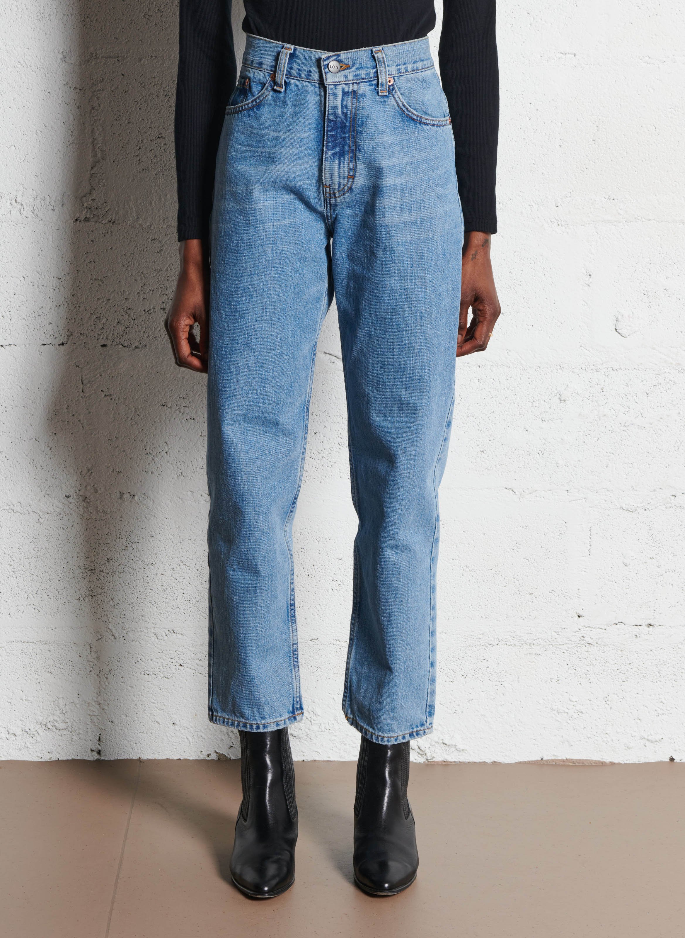 Jean taille haute droit en coton  MARGAUX LONNBERG