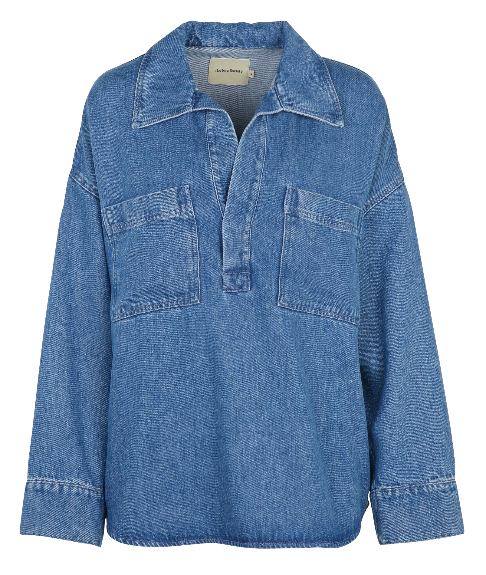 Blouse oversize THE NEW SOCIETY Bleu