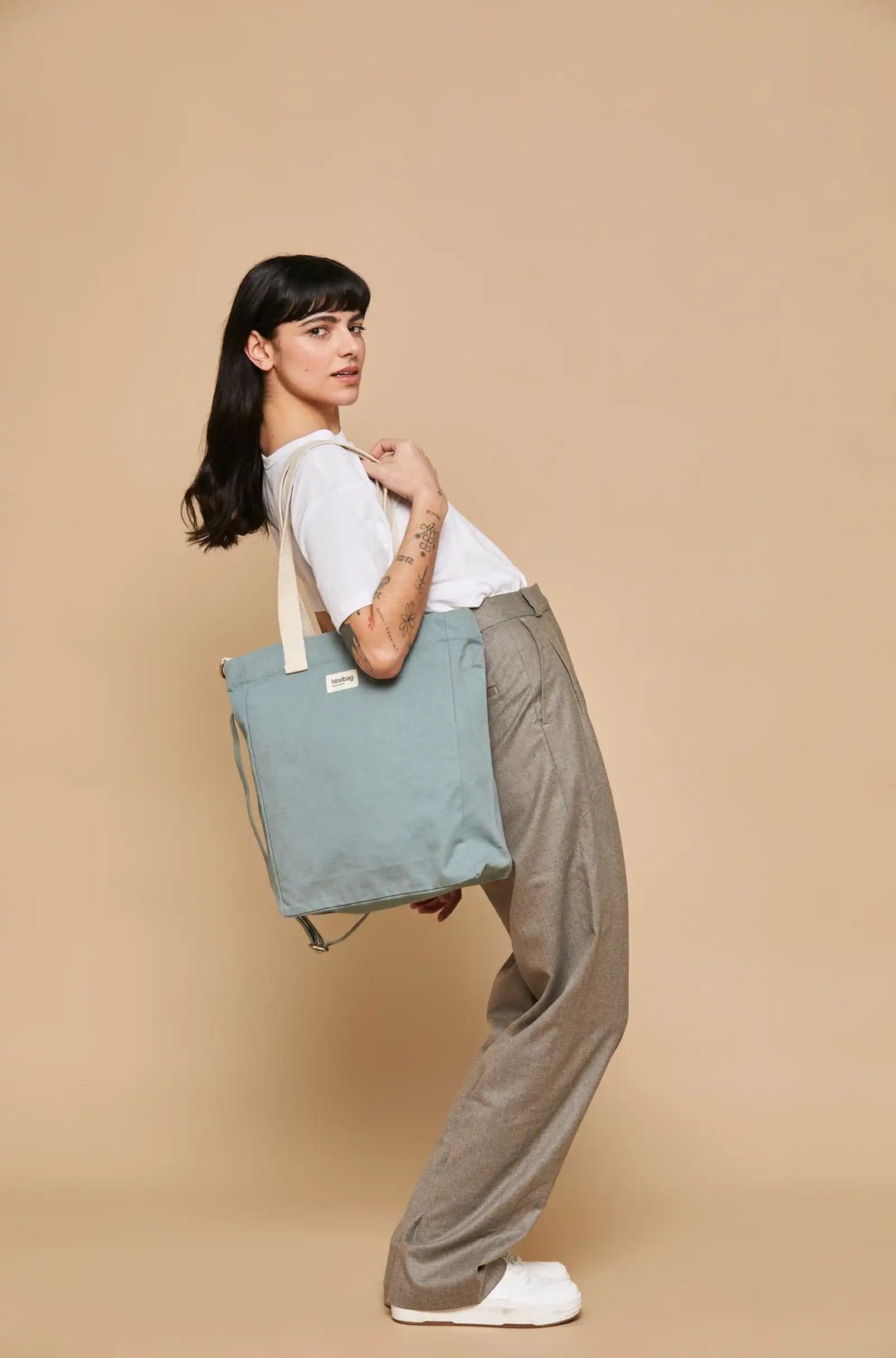 Cotton tote bag HINDBAG Green