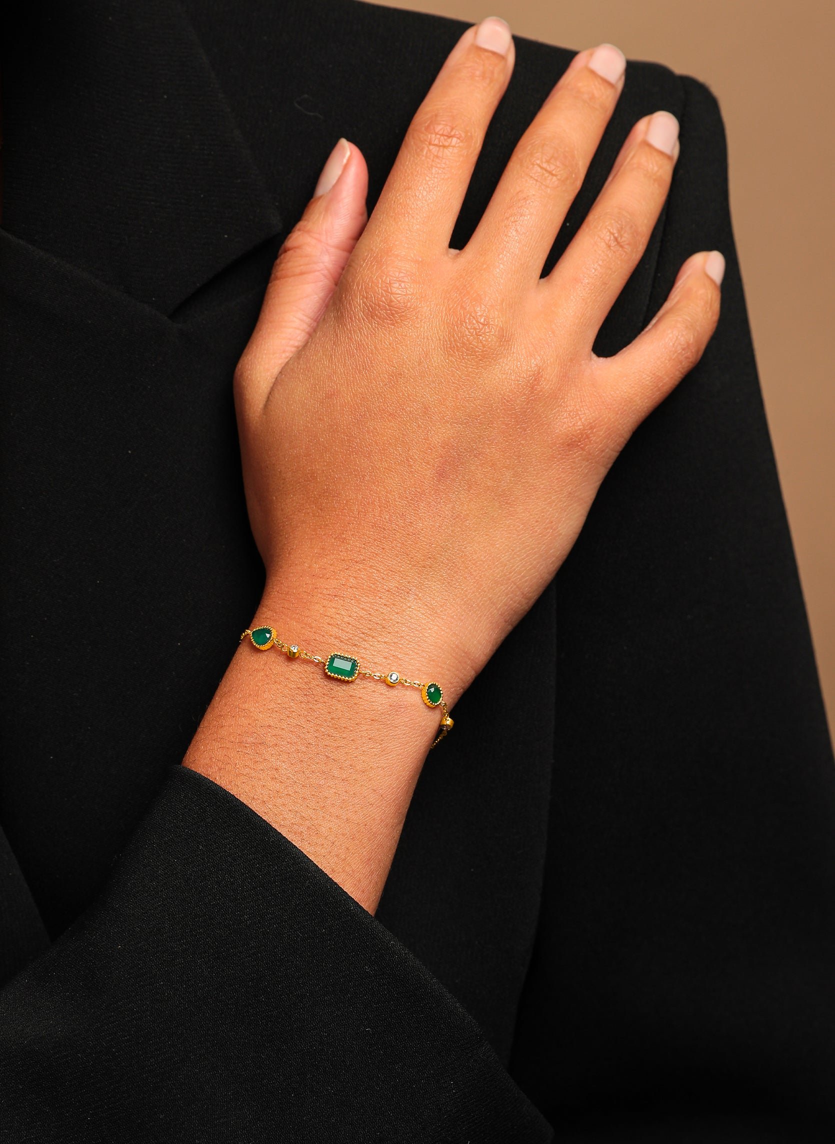 Chain bracelet Pelagia AEC Paris Green