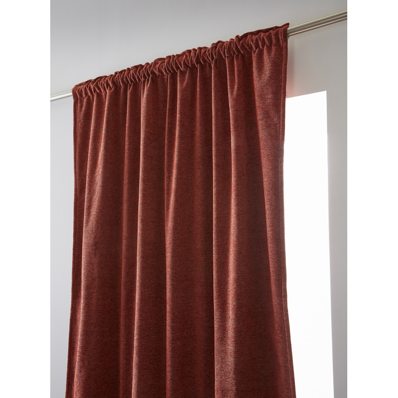 Blackout and Thermal Curtains L'EFFET PAPILLON Red