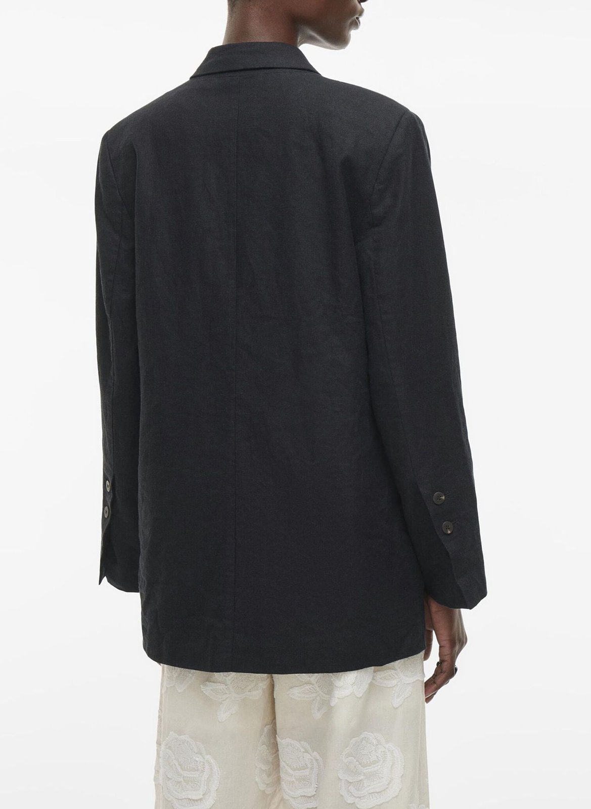 Blazer aus Leinen-Mix ROUGE EDIT Grau