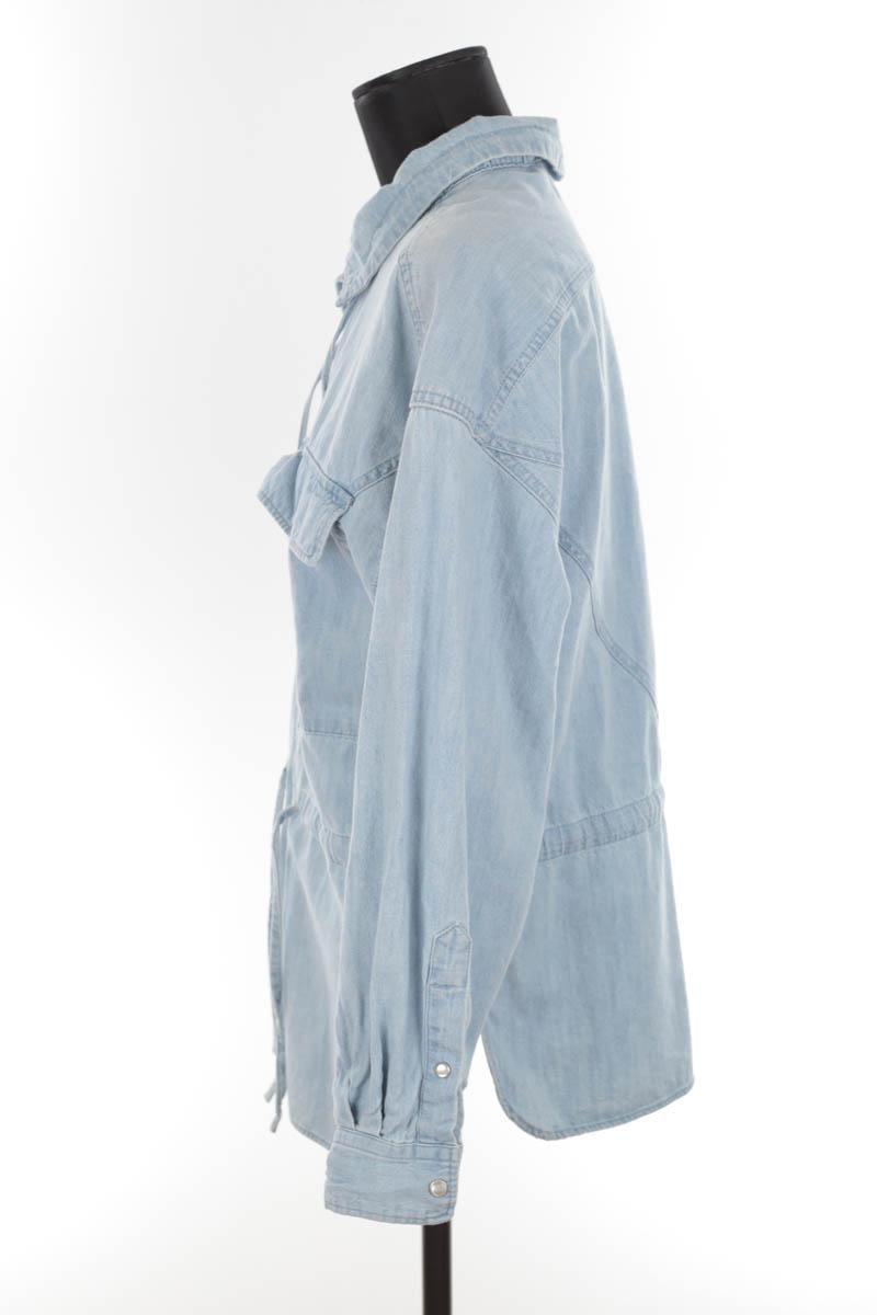 Chemise en coton ISABEL MARANT ÉTOILE - SECONDE MAIN Bleu