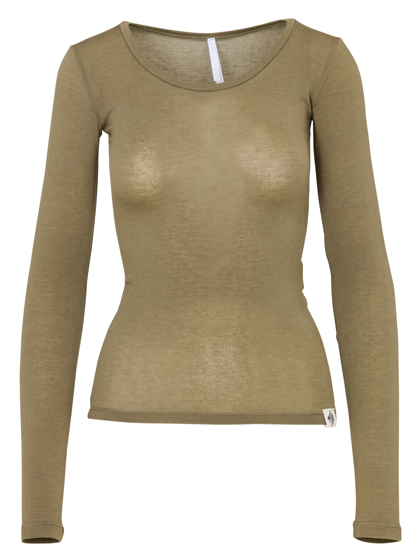 Fitted round neck T-shirt IMPERIAL Khaki