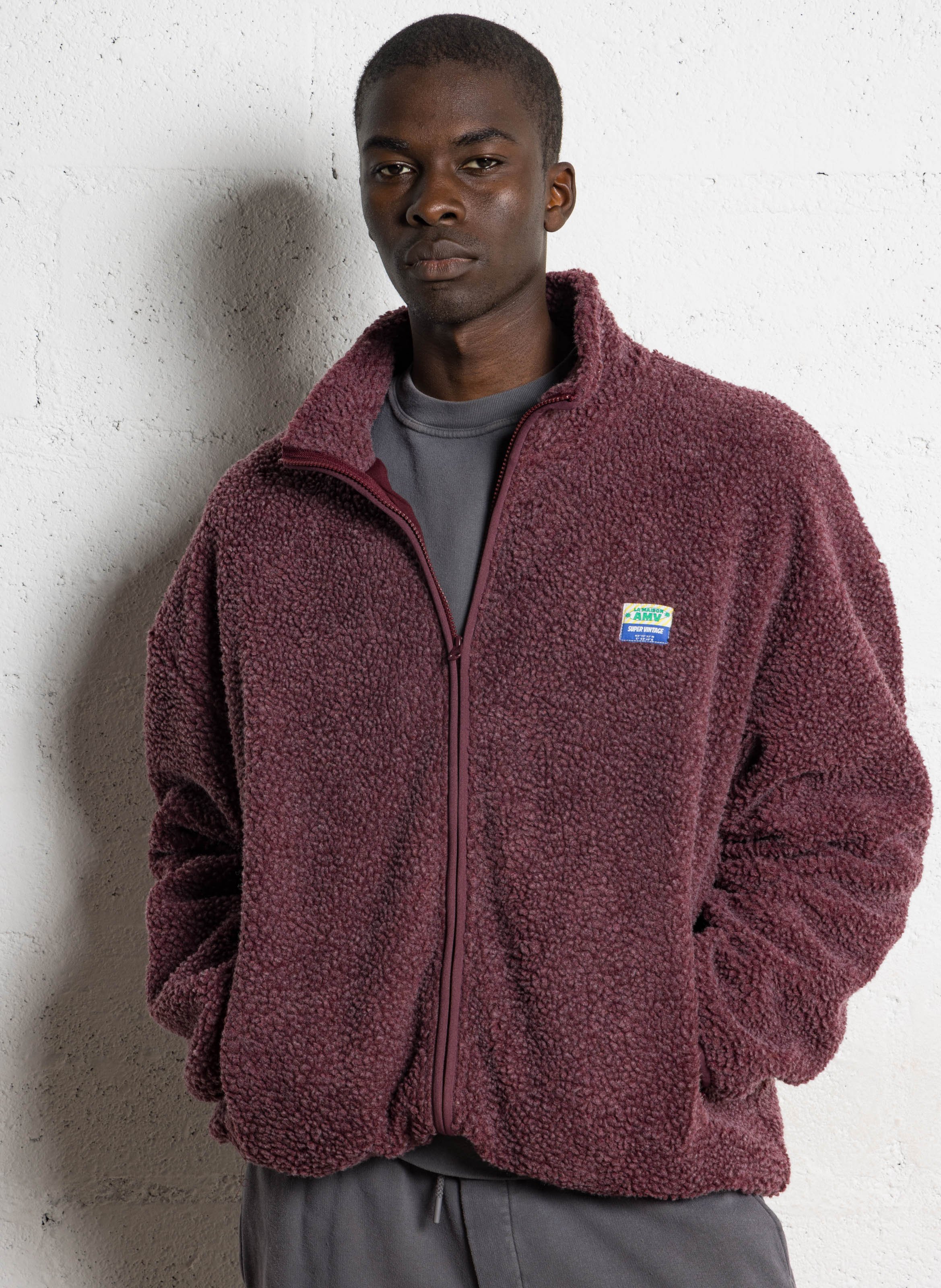 High-neck sherpa jacket AMERICAN VINTAGE